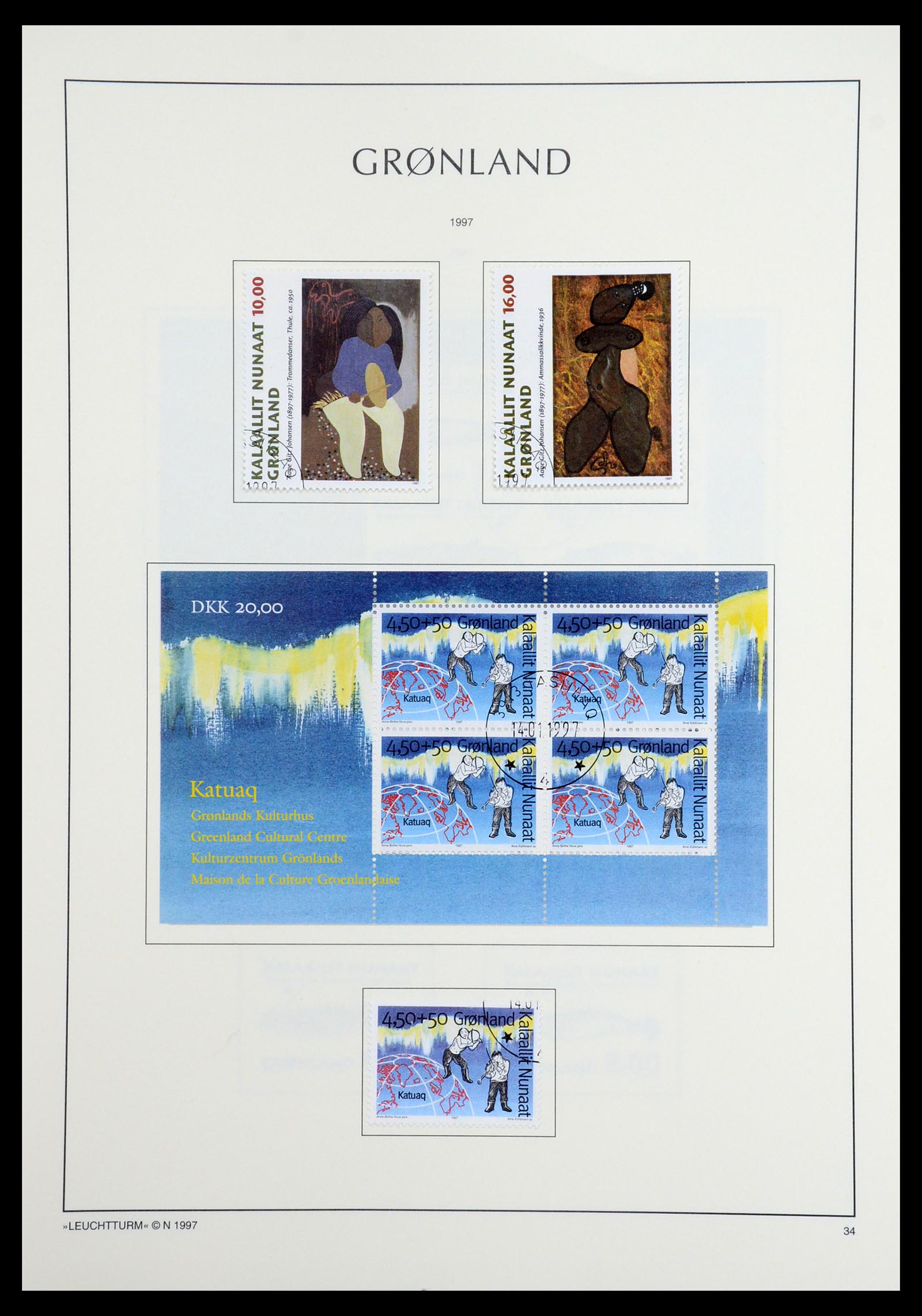36542 059 - Postzegelverzameling 36542 Groenland 1938-2019!