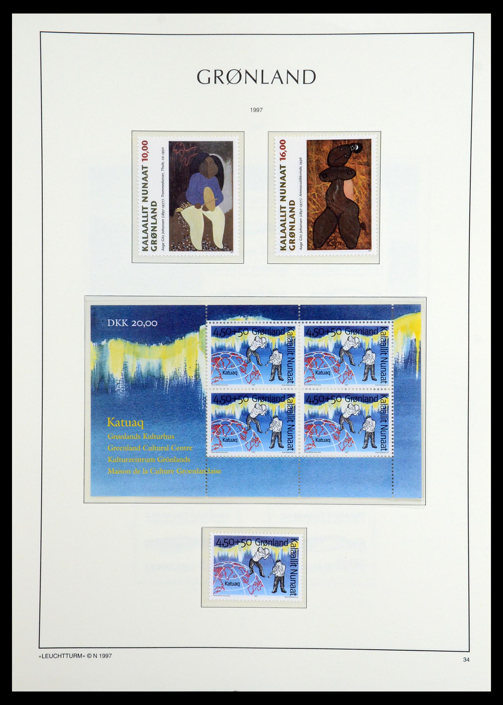 36542 062 - Postzegelverzameling 36542 Groenland 1938-2019!