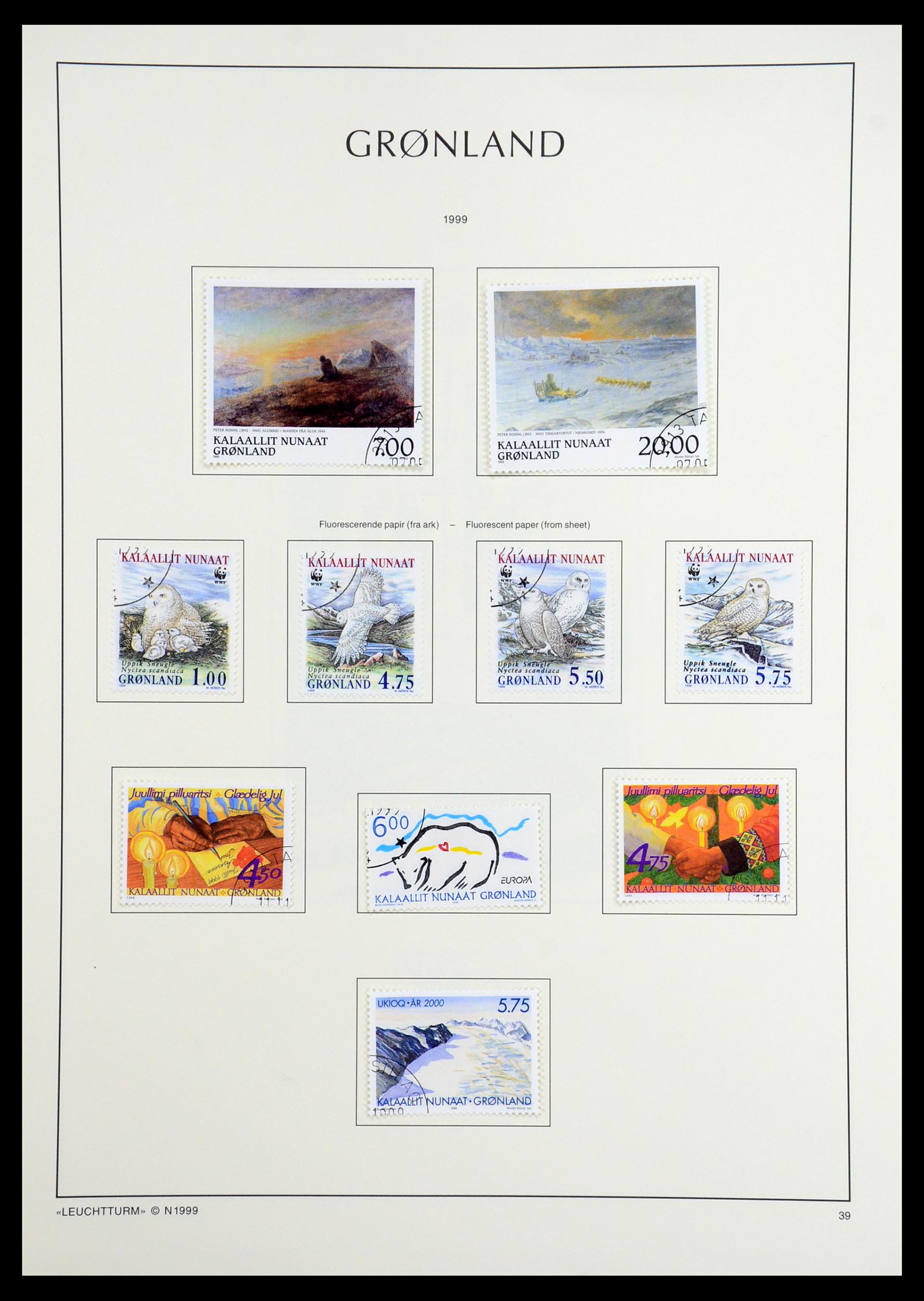 36542 074 - Postzegelverzameling 36542 Groenland 1938-2019!