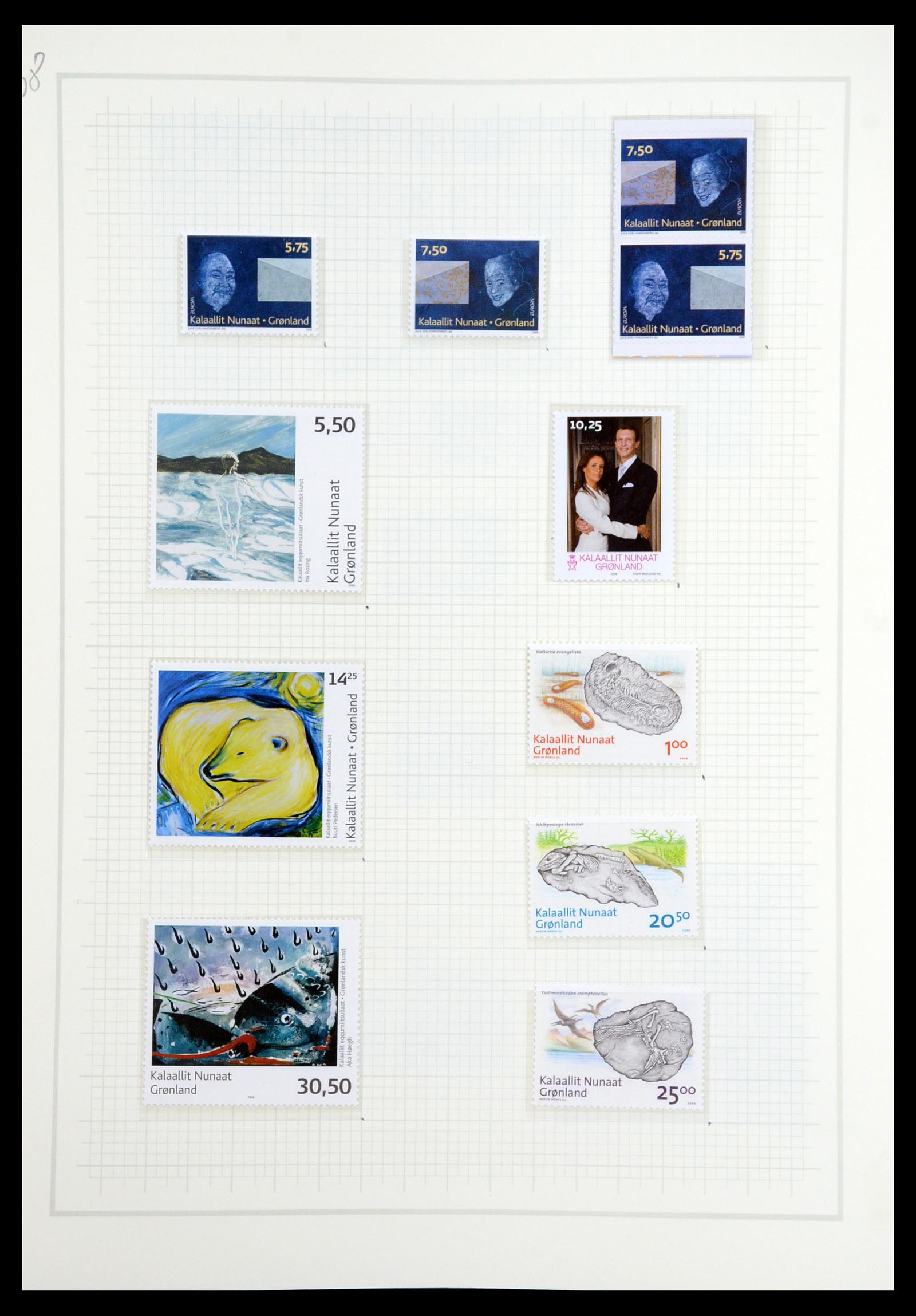 36542 128 - Postzegelverzameling 36542 Groenland 1938-2019!