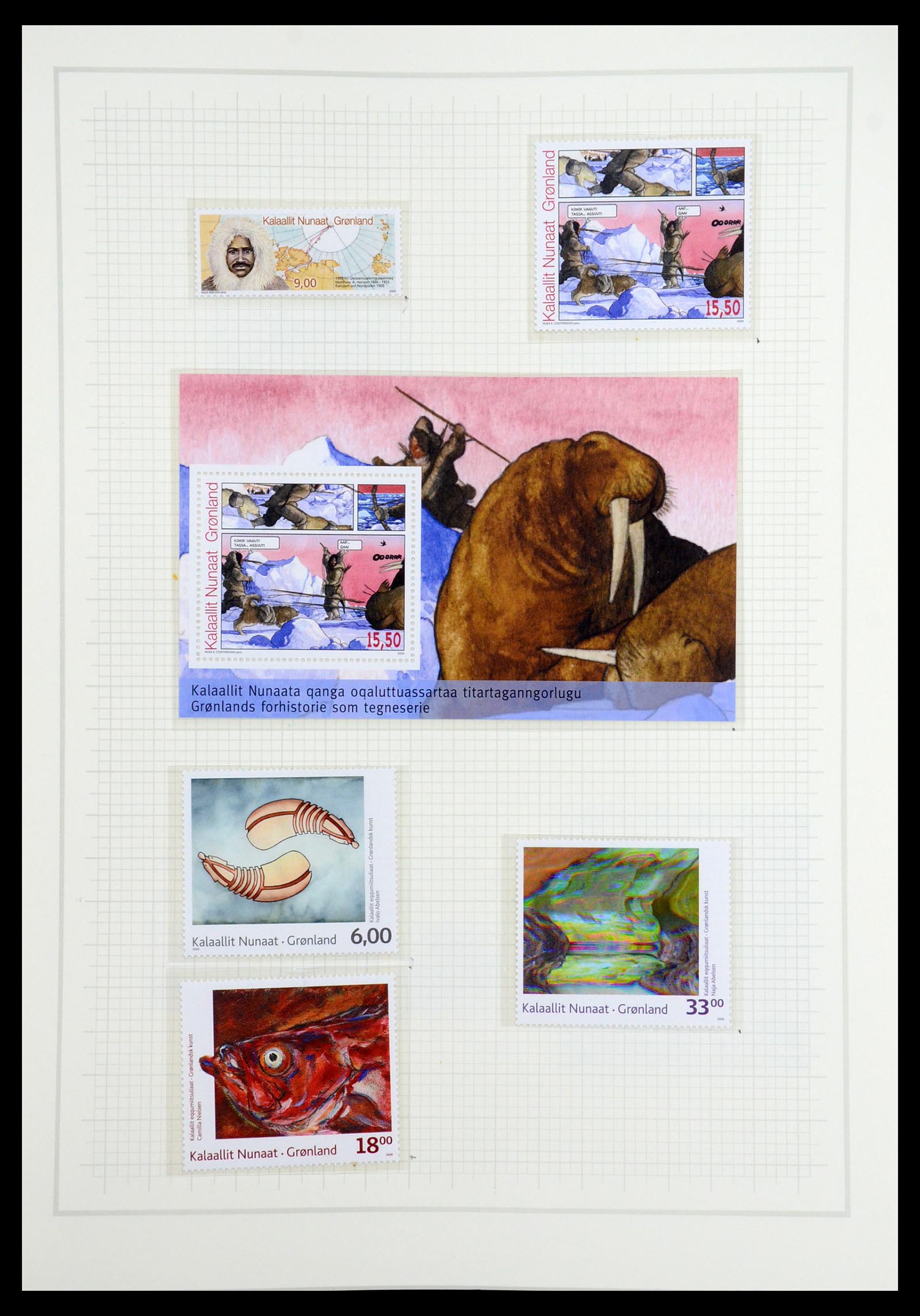 36542 132 - Postzegelverzameling 36542 Groenland 1938-2019!