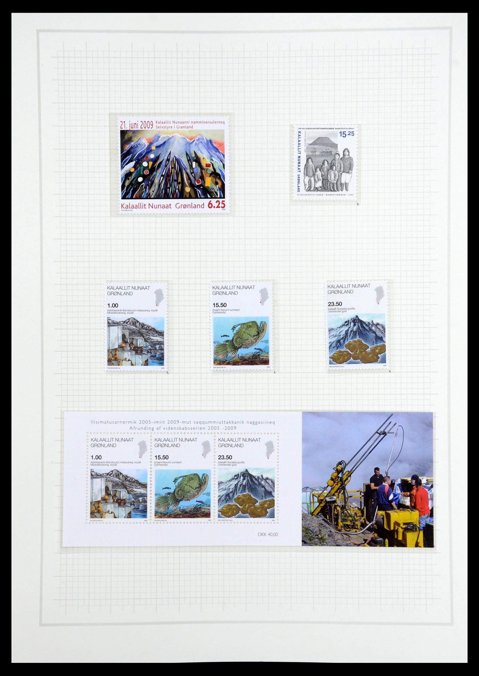 36542 133 - Postzegelverzameling 36542 Groenland 1938-2019!
