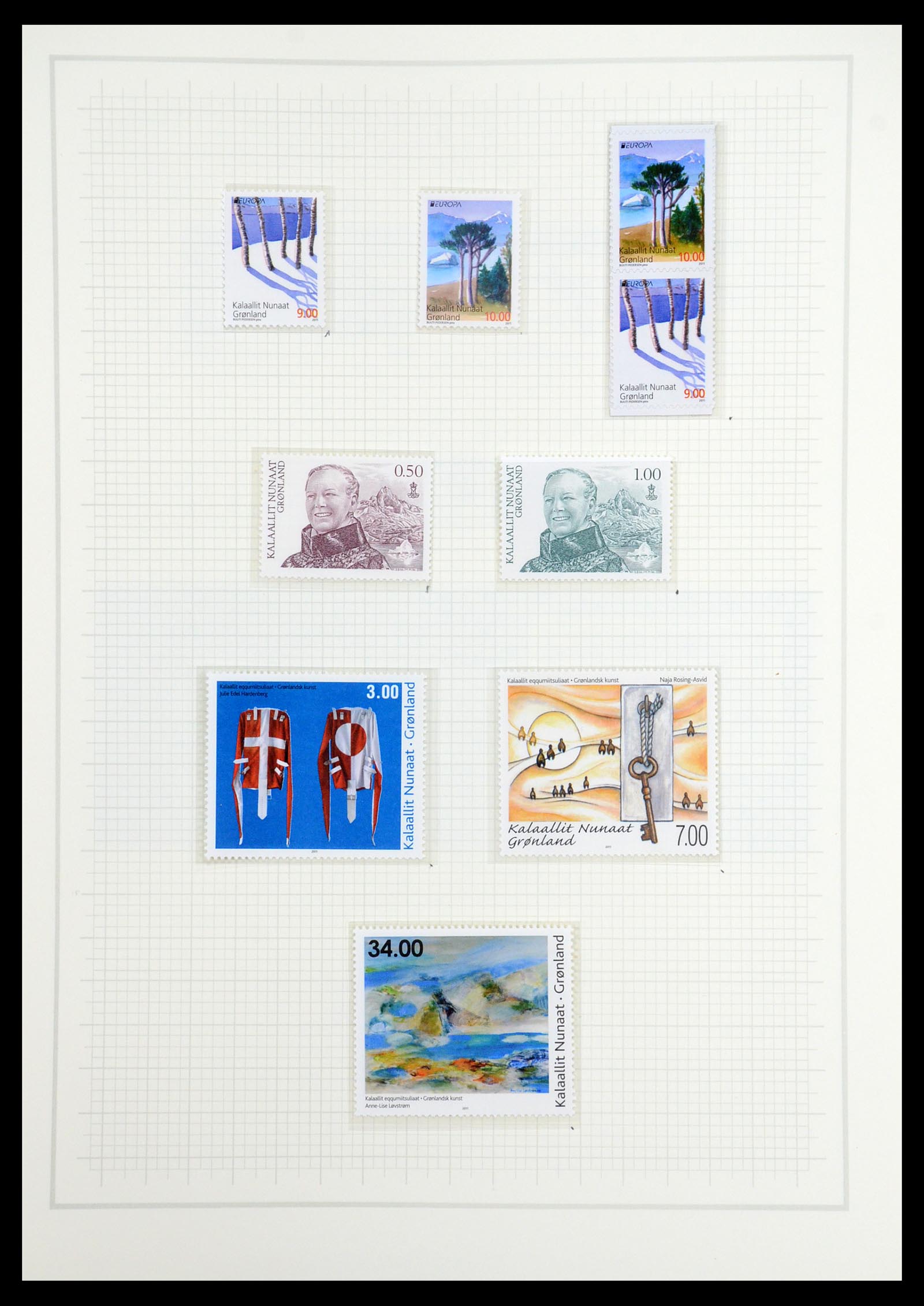 36542 140 - Postzegelverzameling 36542 Groenland 1938-2019!