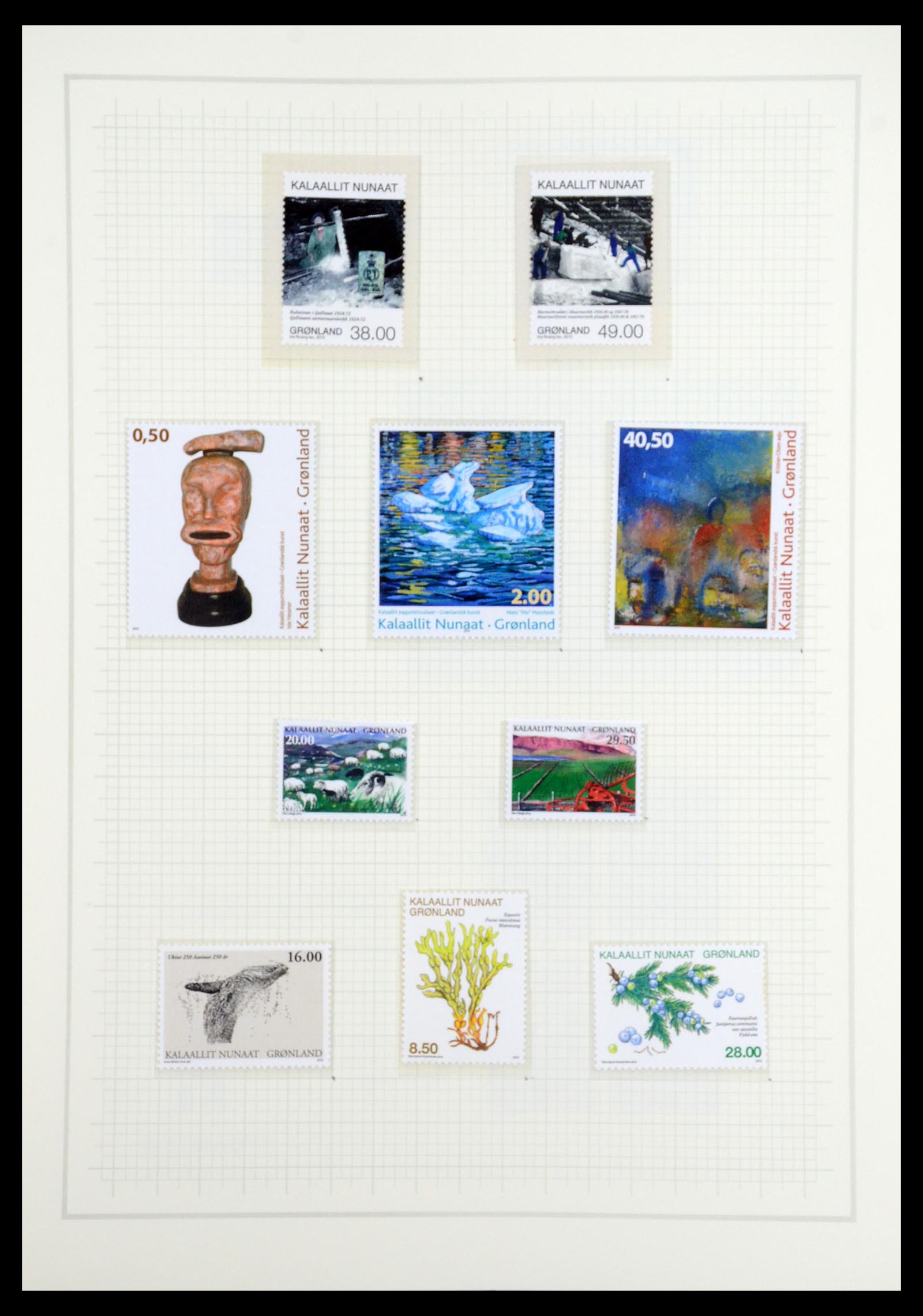 36542 148 - Postzegelverzameling 36542 Groenland 1938-2019!