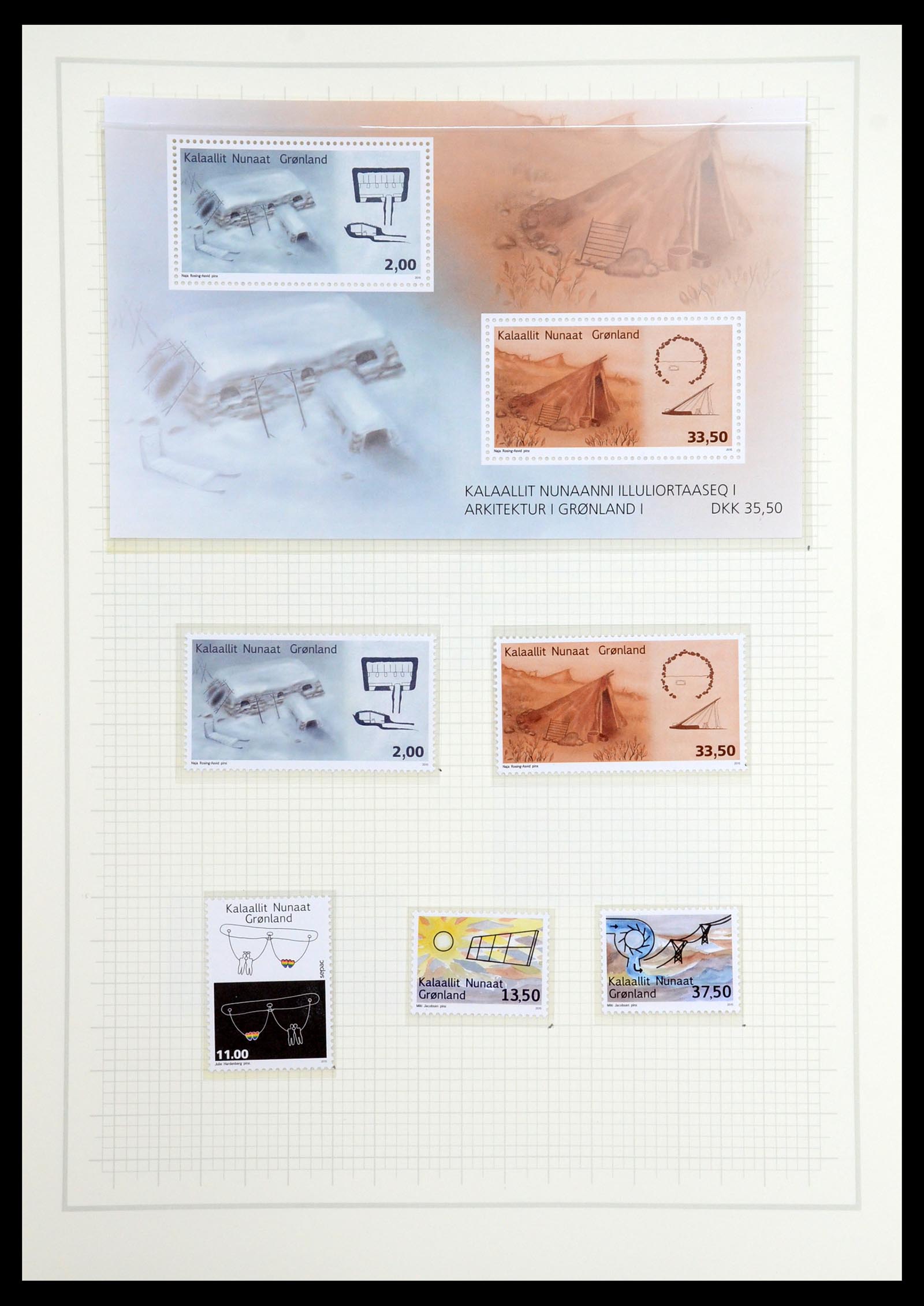 36542 160 - Postzegelverzameling 36542 Groenland 1938-2019!
