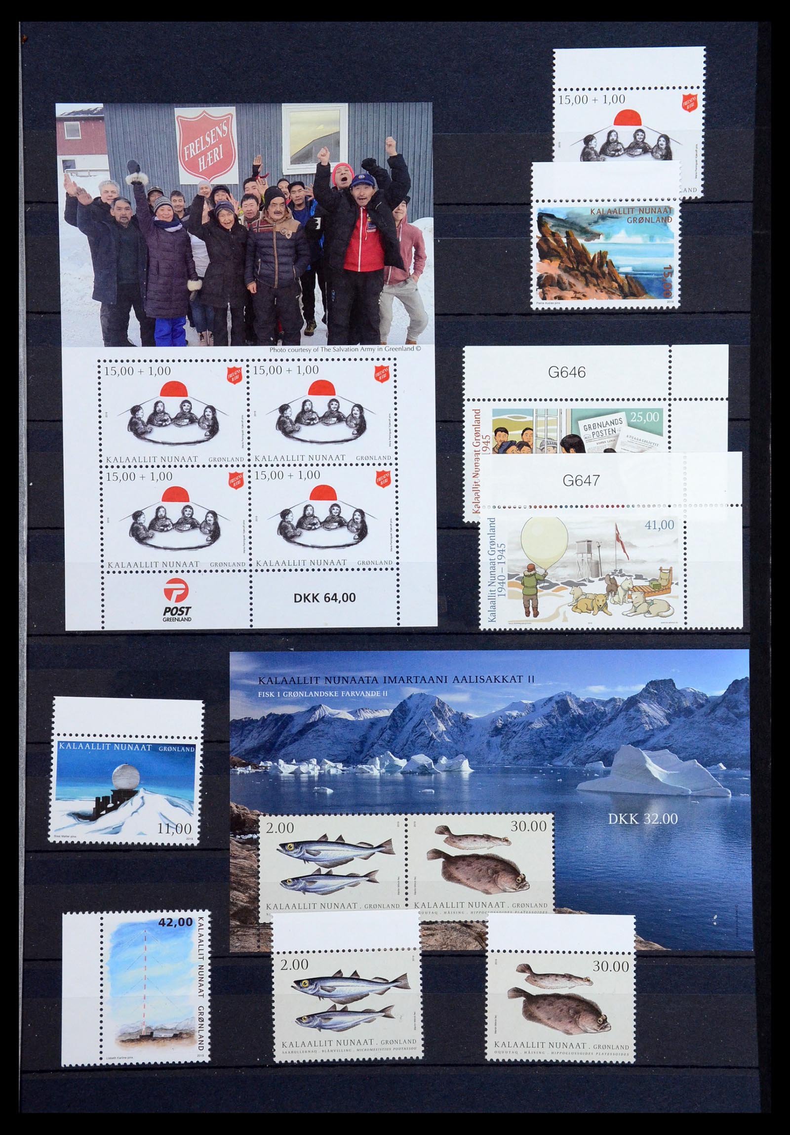 36542 166 - Postzegelverzameling 36542 Groenland 1938-2019!