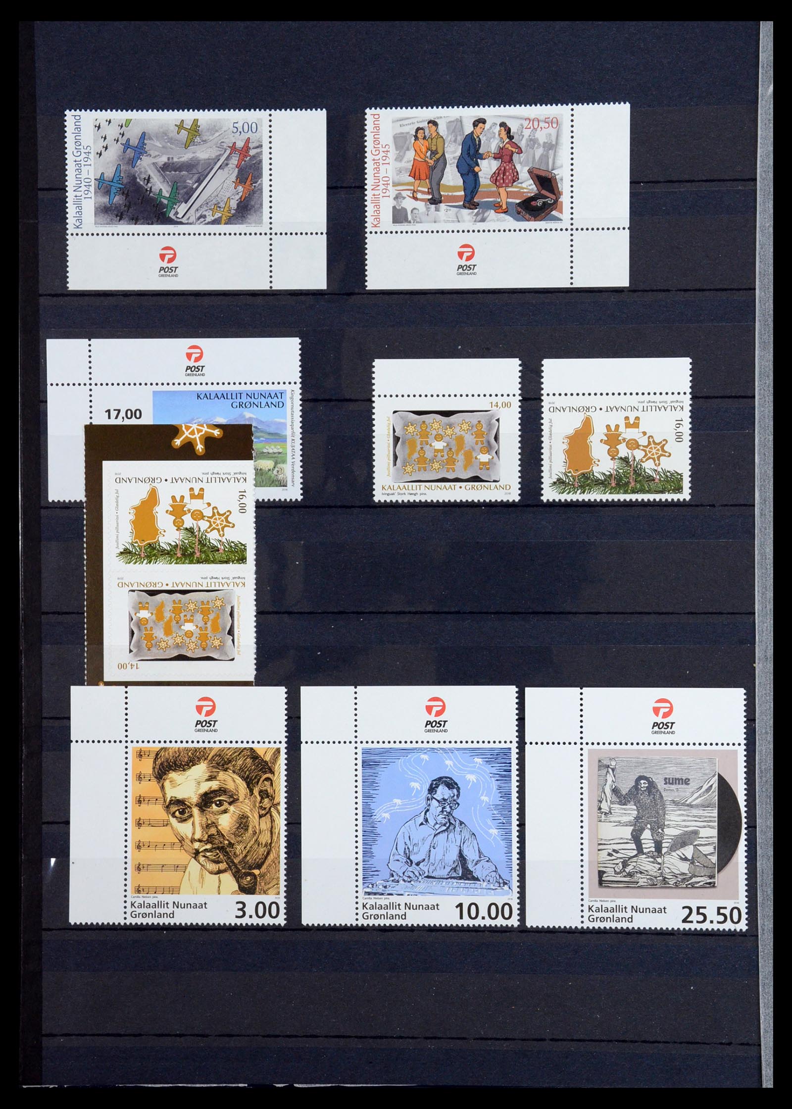 36542 167 - Postzegelverzameling 36542 Groenland 1938-2019!