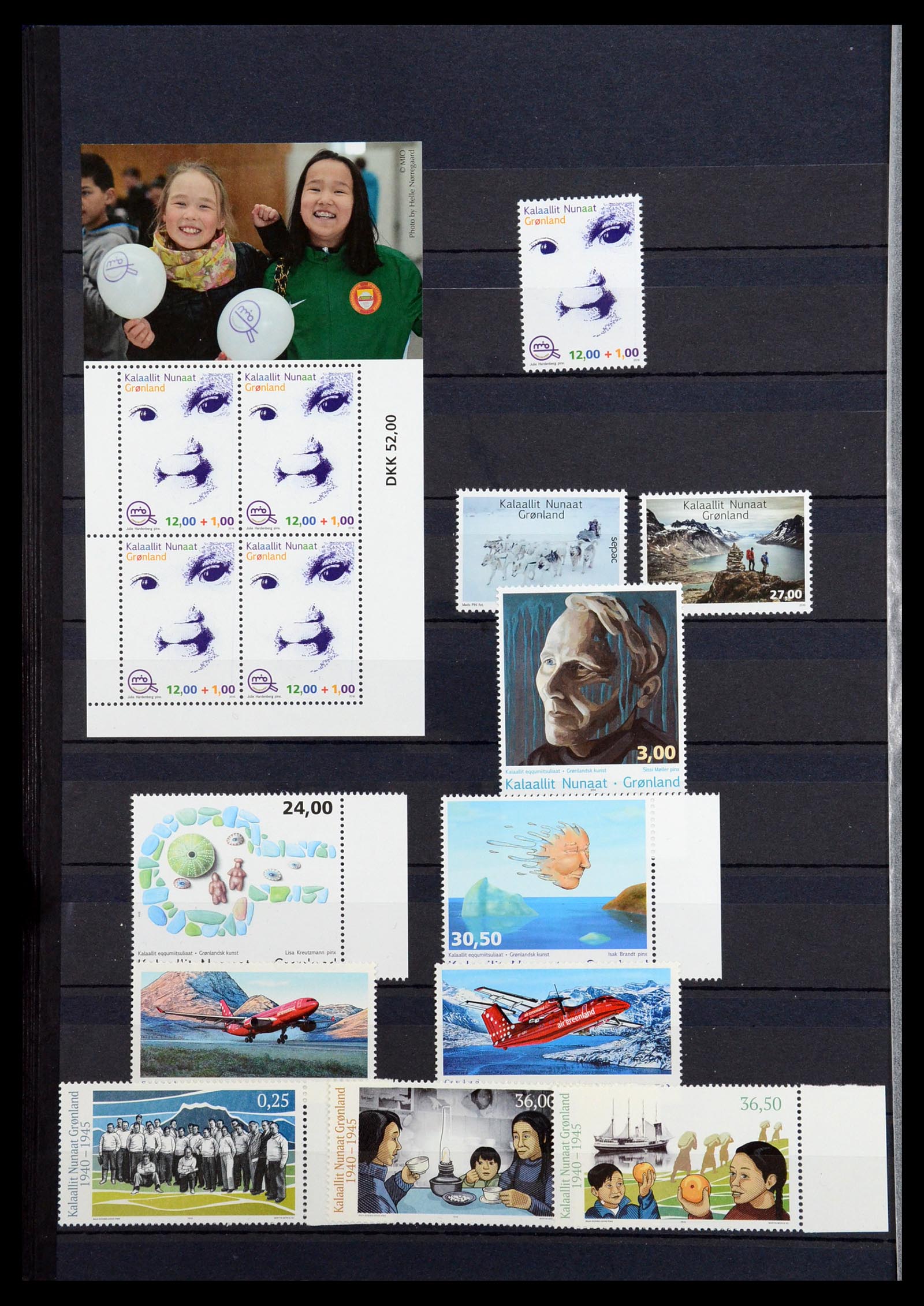 36542 173 - Postzegelverzameling 36542 Groenland 1938-2019!