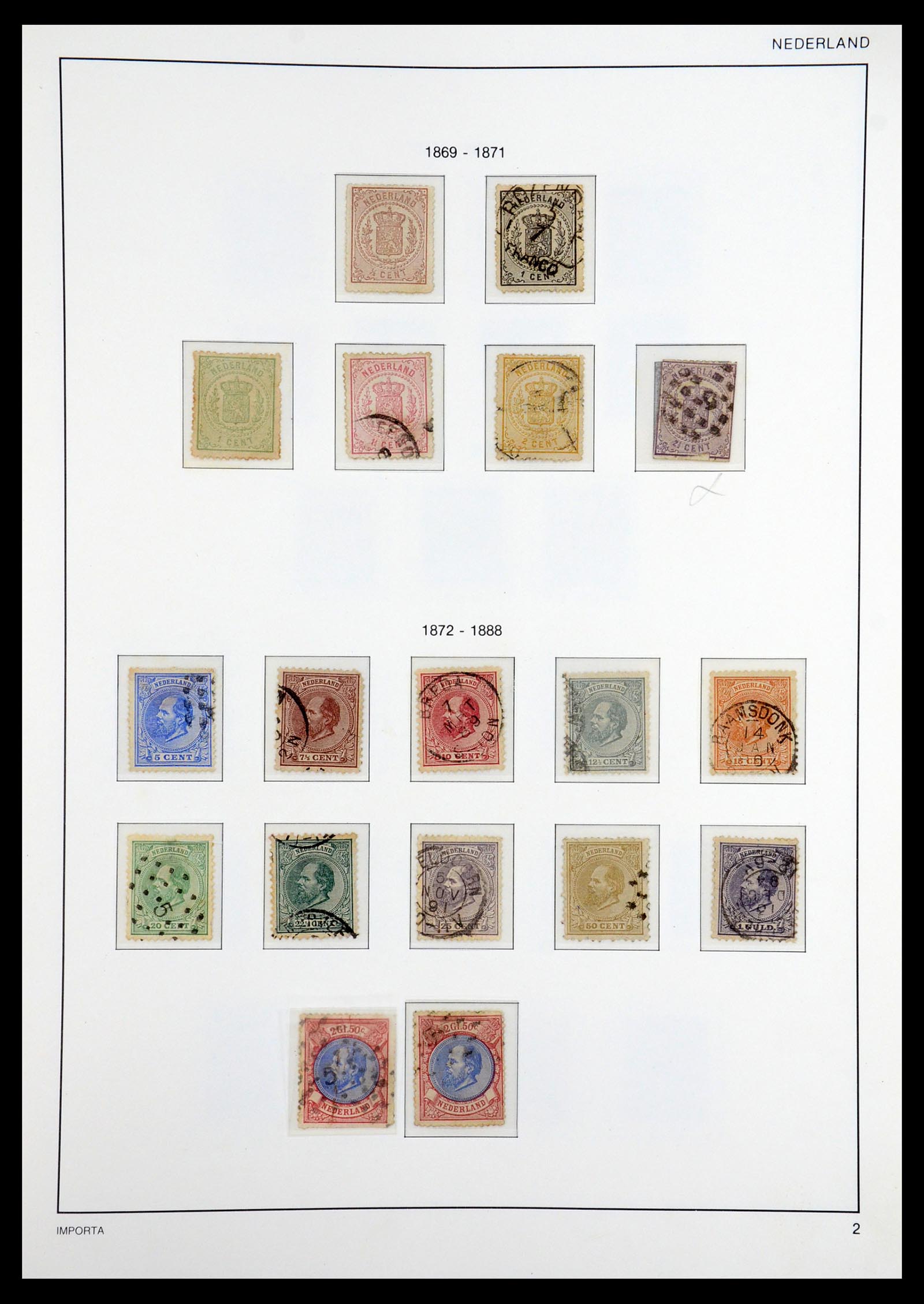 36544 002 - Postzegelverzameling 36544 Nederland 1852-1958.