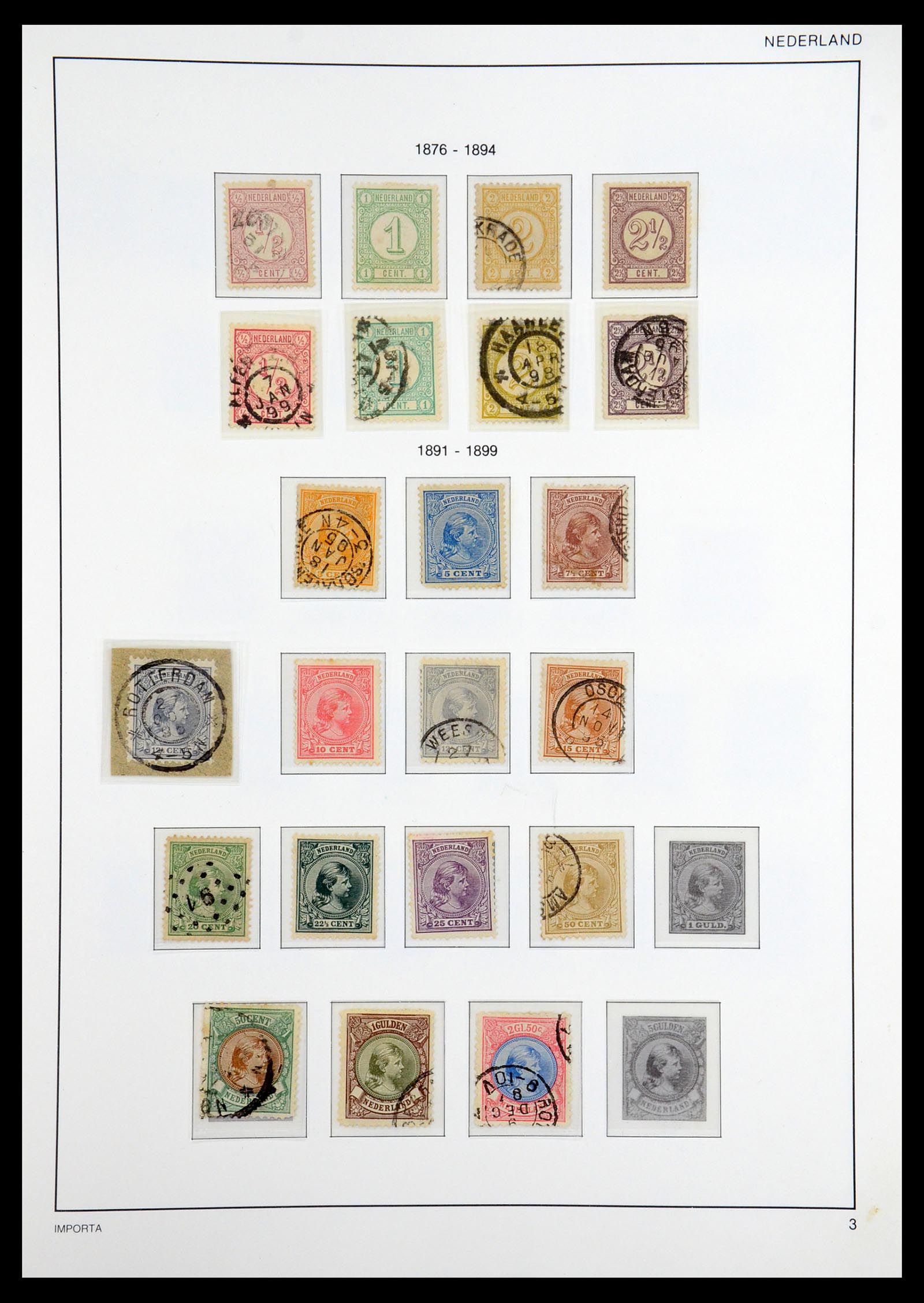 36544 003 - Postzegelverzameling 36544 Nederland 1852-1958.