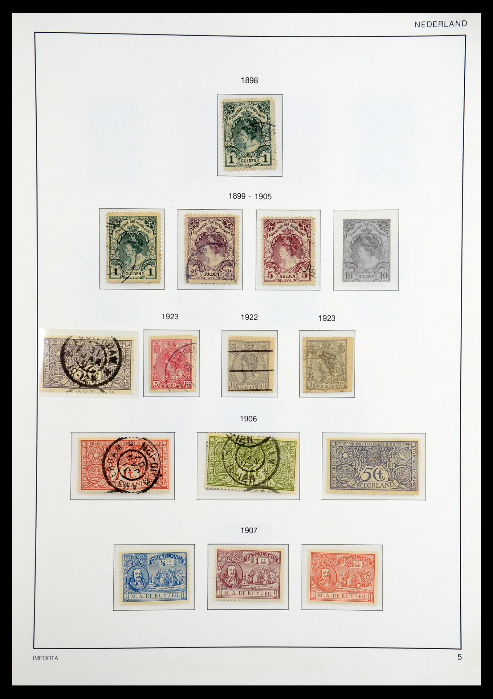 36544 006 - Postzegelverzameling 36544 Nederland 1852-1958.