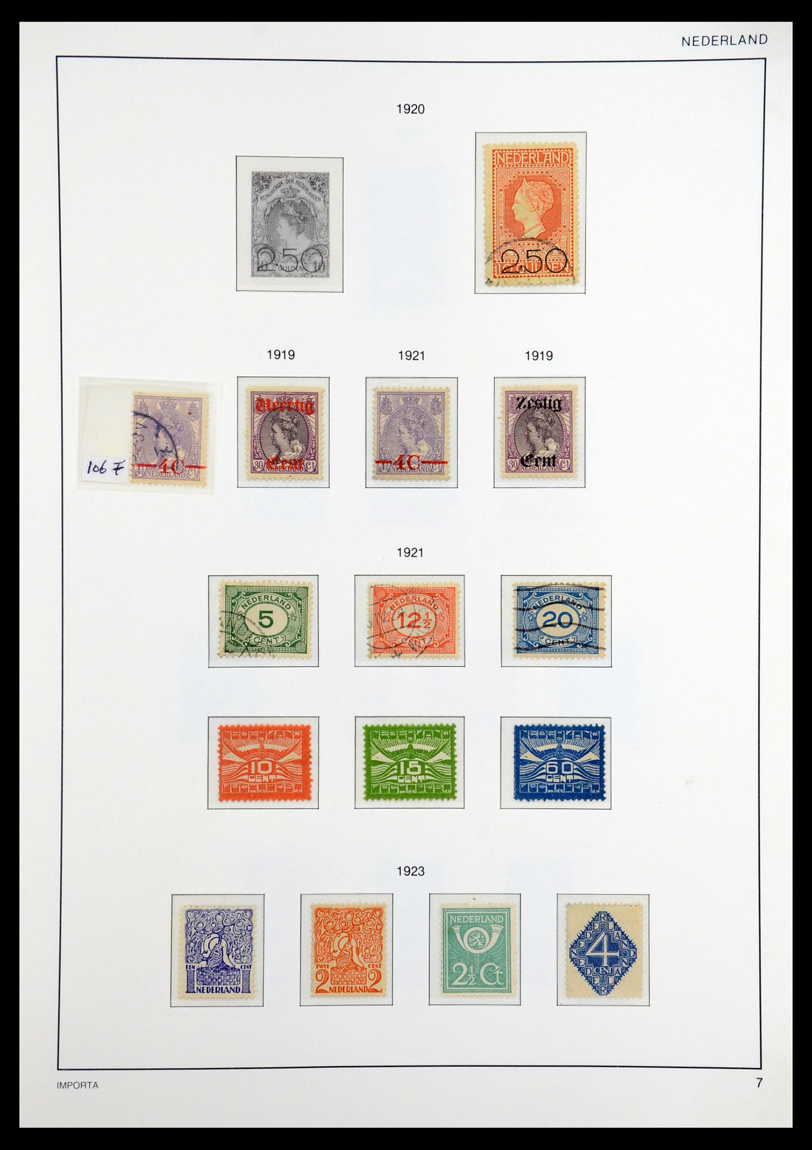 36544 008 - Postzegelverzameling 36544 Nederland 1852-1958.