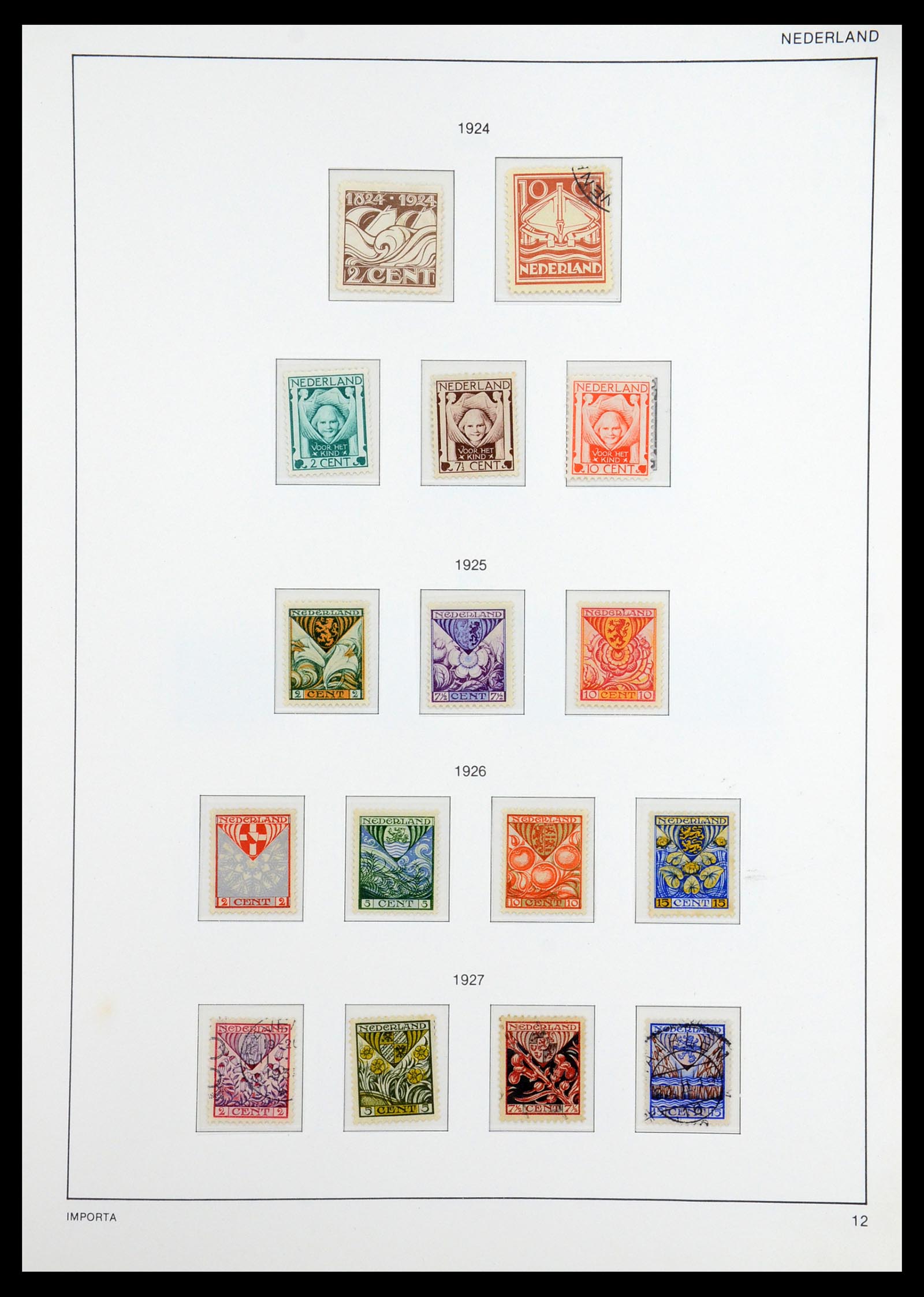 36544 013 - Postzegelverzameling 36544 Nederland 1852-1958.