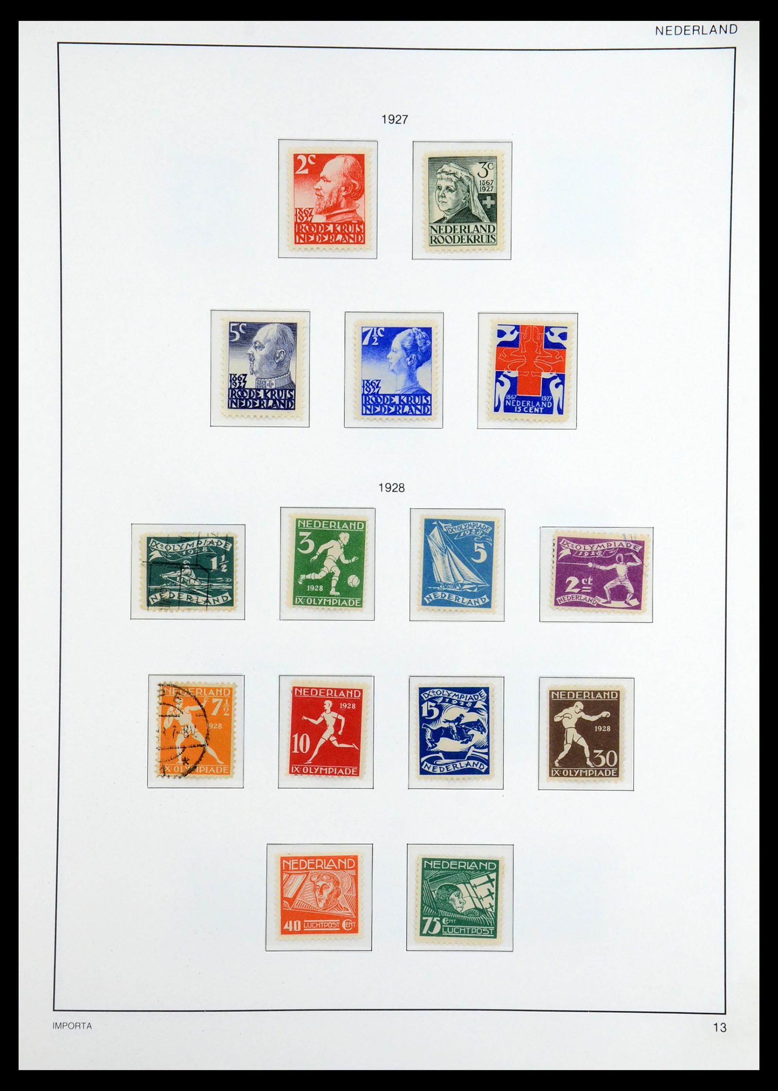 36544 014 - Postzegelverzameling 36544 Nederland 1852-1958.