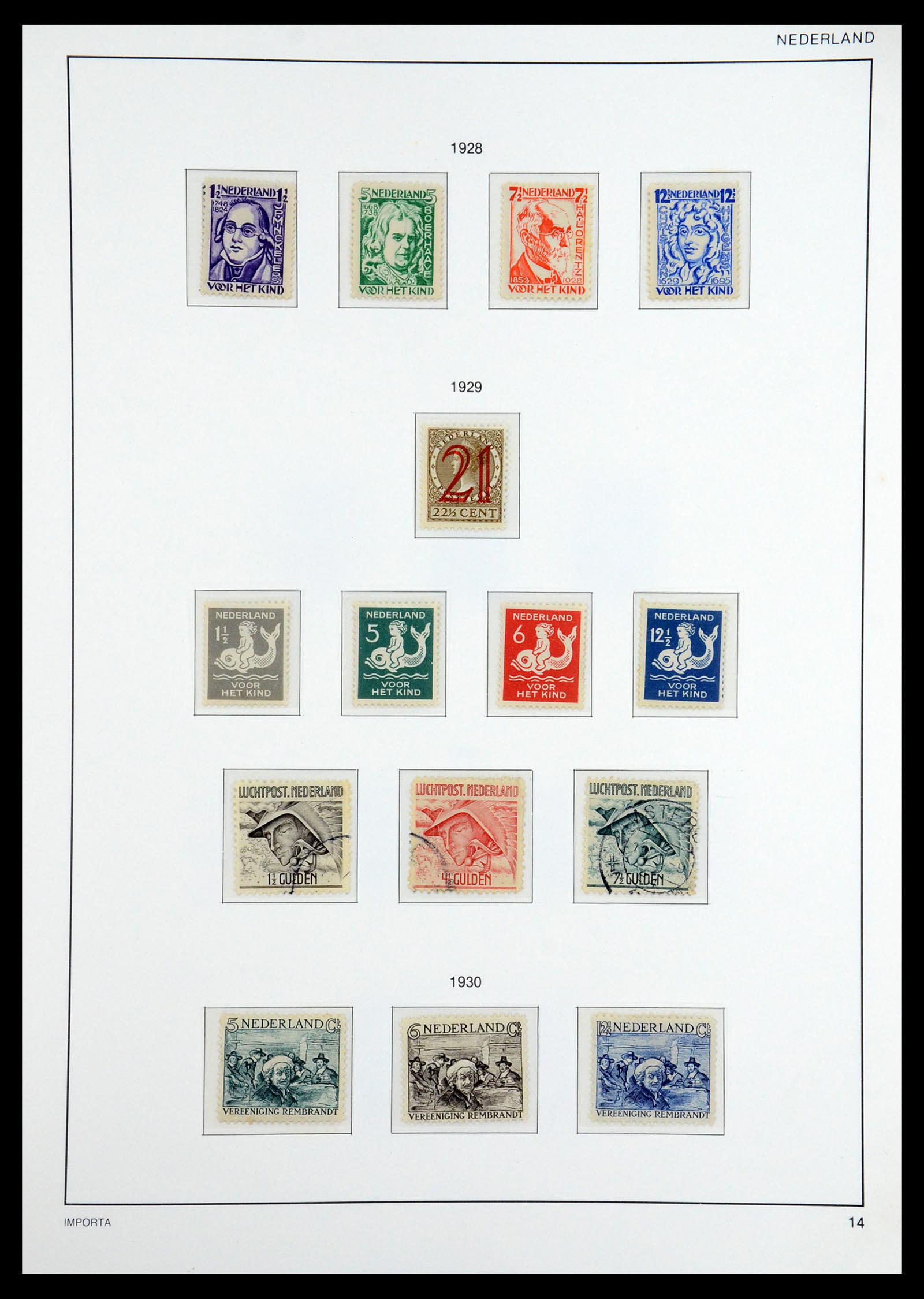 36544 015 - Postzegelverzameling 36544 Nederland 1852-1958.