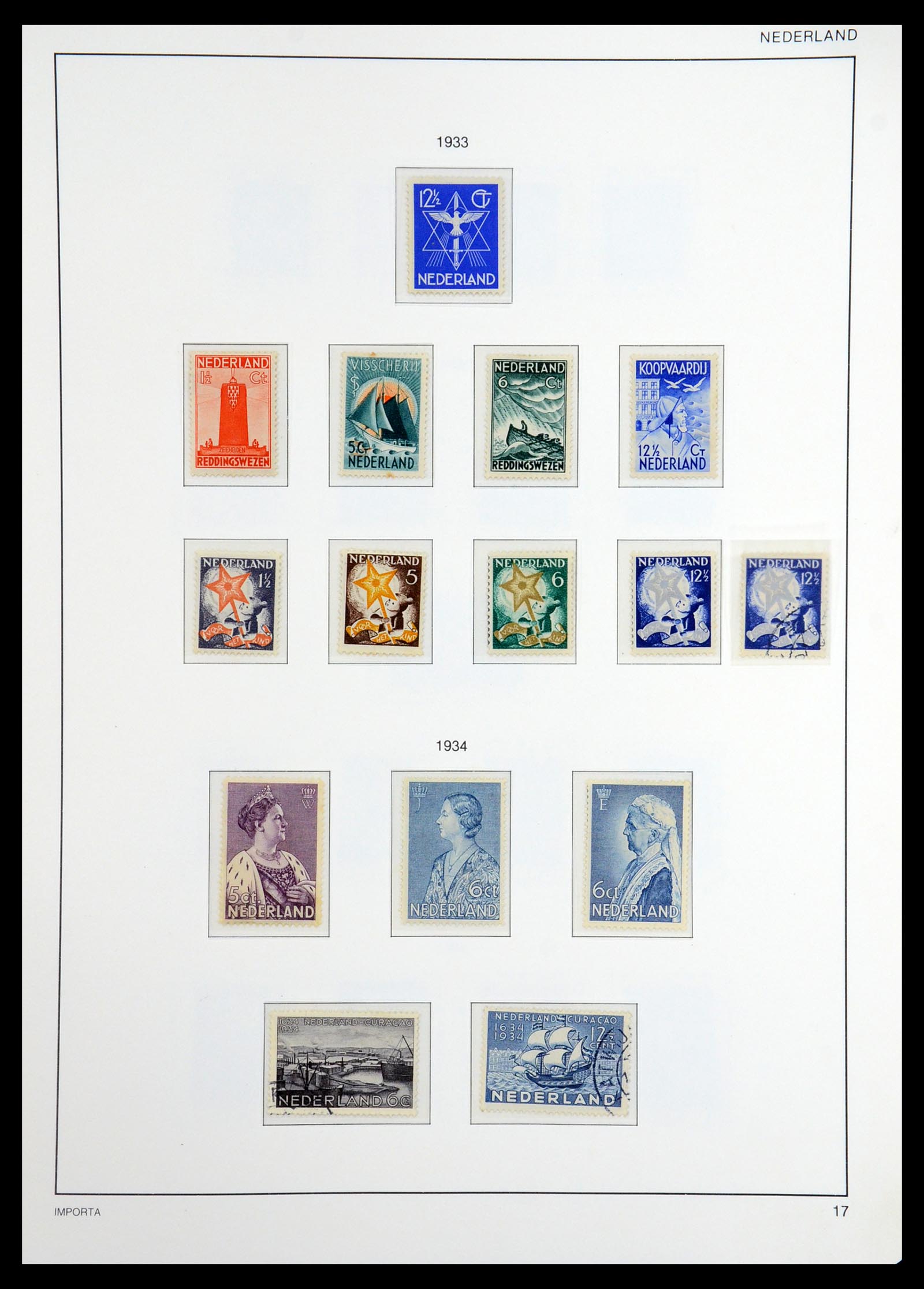 36544 018 - Postzegelverzameling 36544 Nederland 1852-1958.