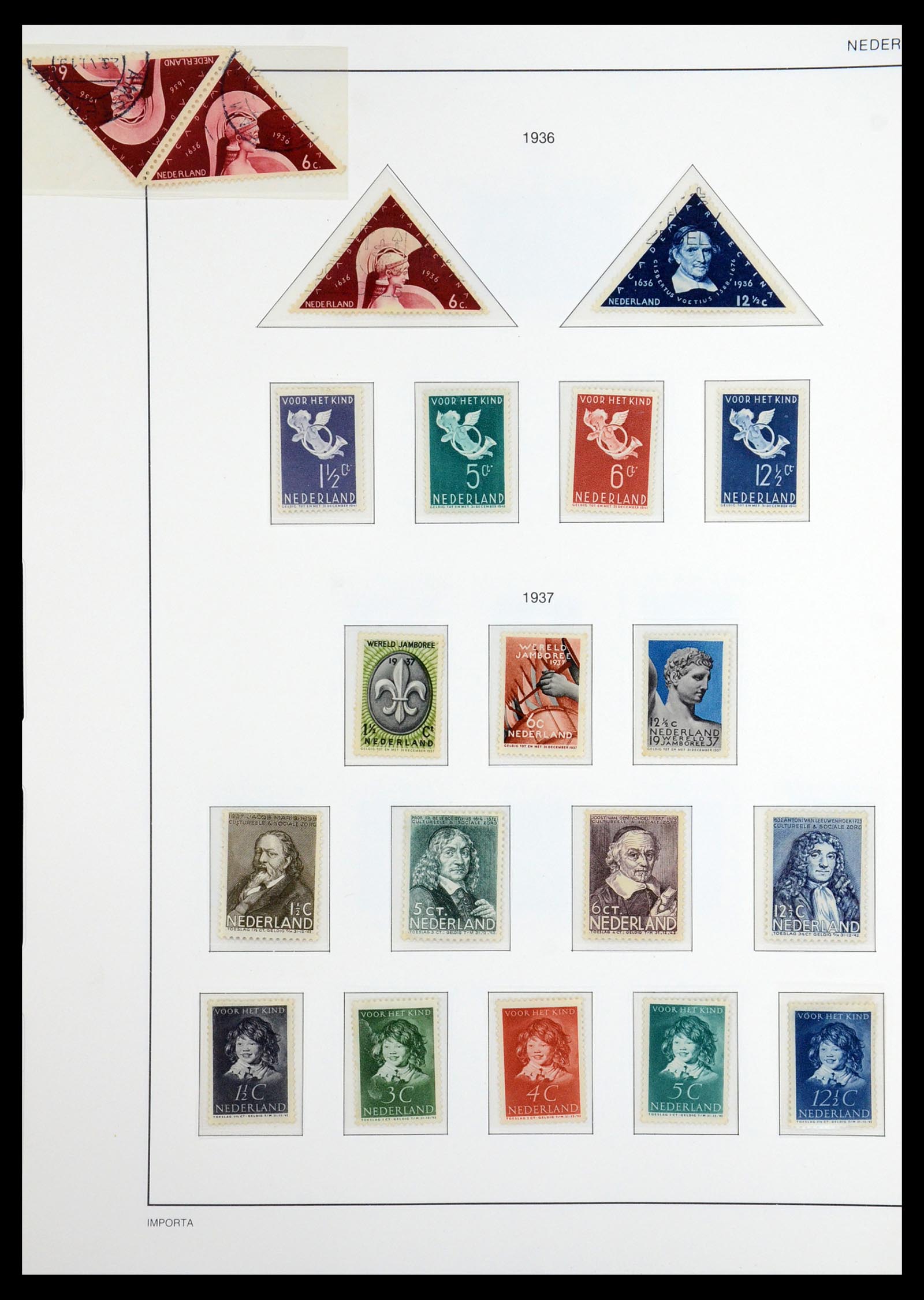 36544 020 - Postzegelverzameling 36544 Nederland 1852-1958.