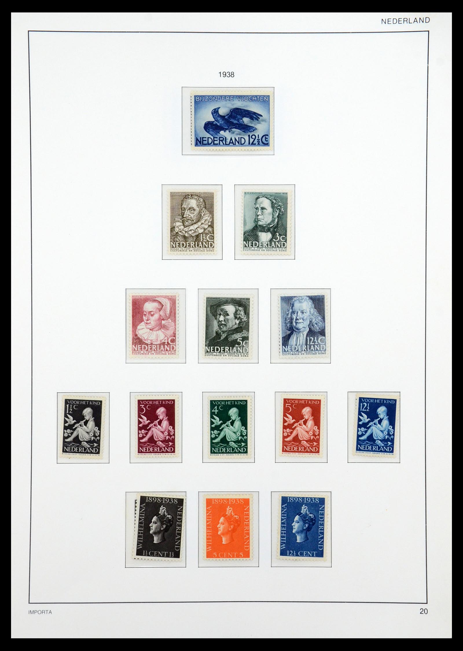 36544 021 - Postzegelverzameling 36544 Nederland 1852-1958.