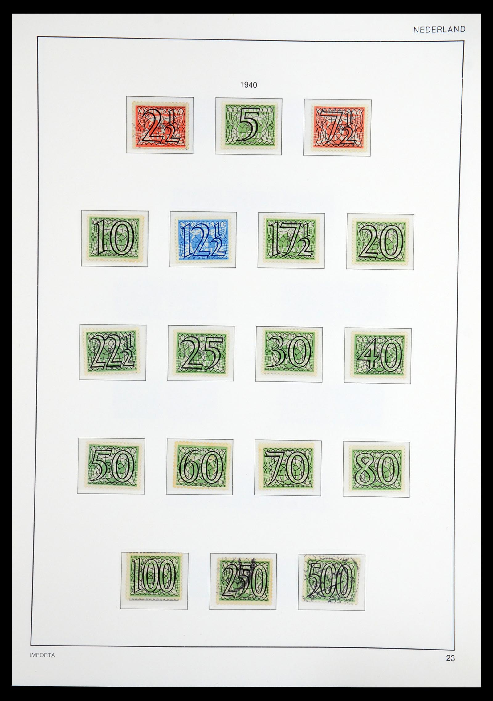 36544 024 - Postzegelverzameling 36544 Nederland 1852-1958.