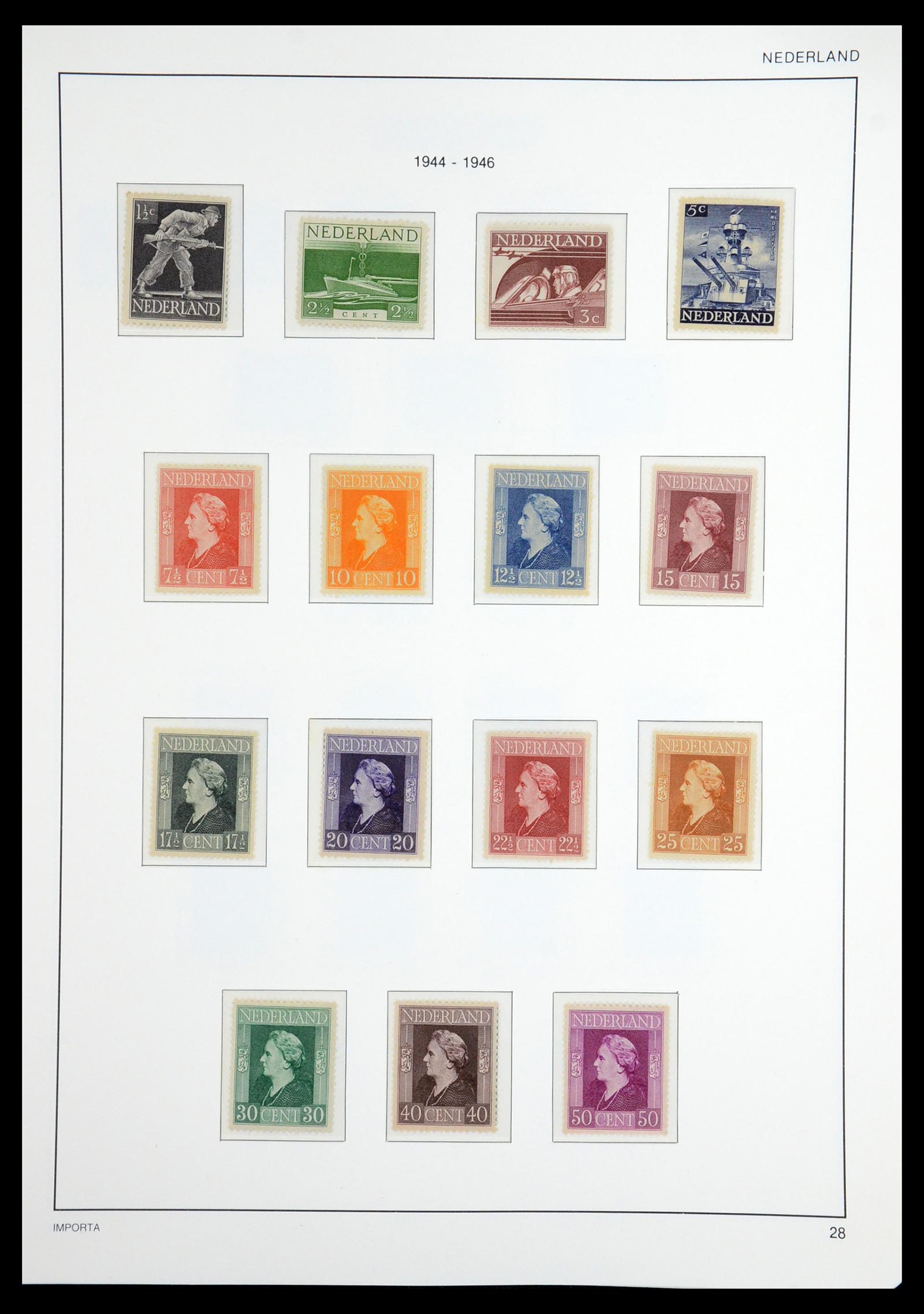 36544 030 - Postzegelverzameling 36544 Nederland 1852-1958.