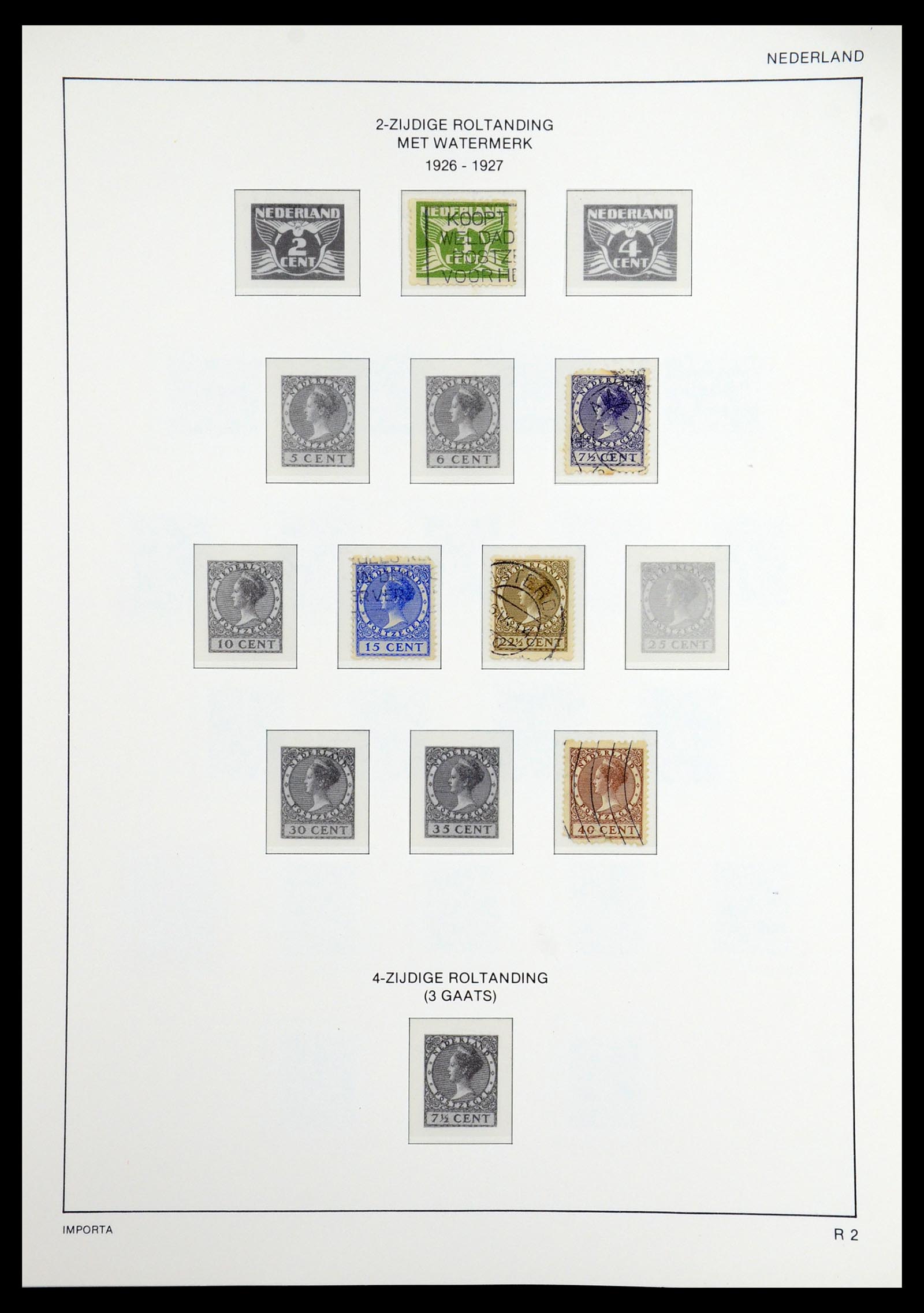 36544 032 - Postzegelverzameling 36544 Nederland 1852-1958.