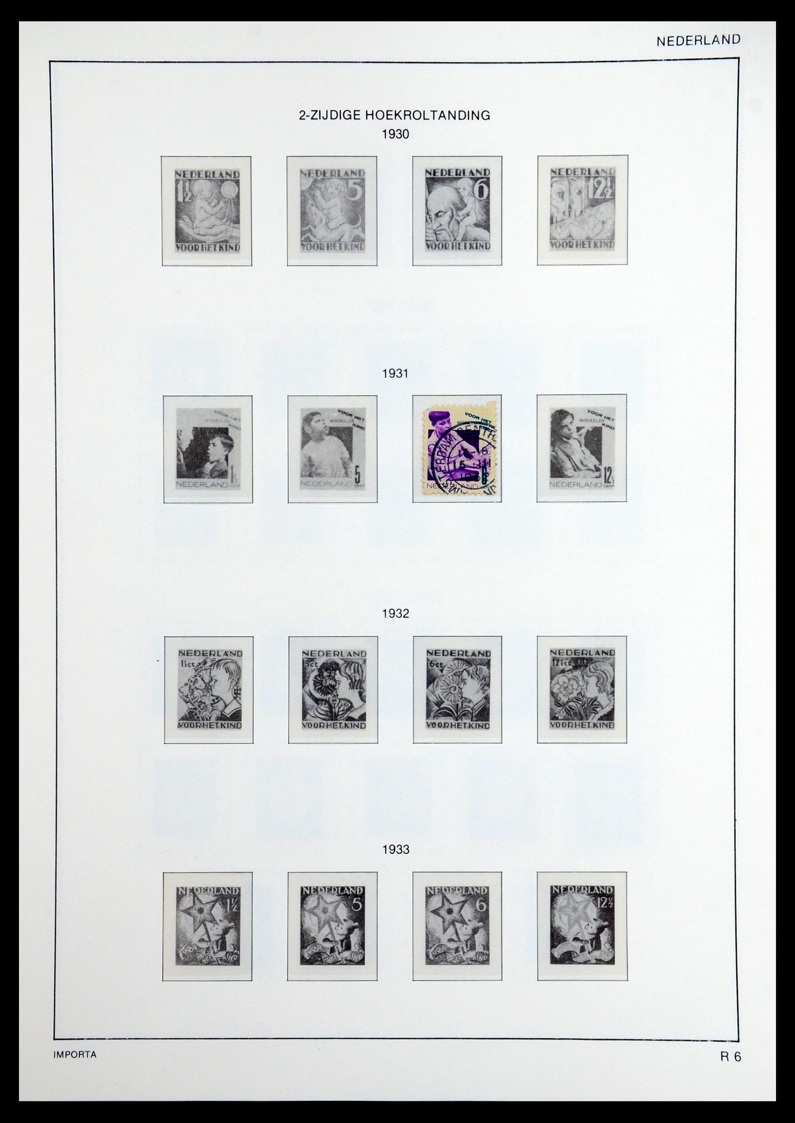 36544 036 - Postzegelverzameling 36544 Nederland 1852-1958.