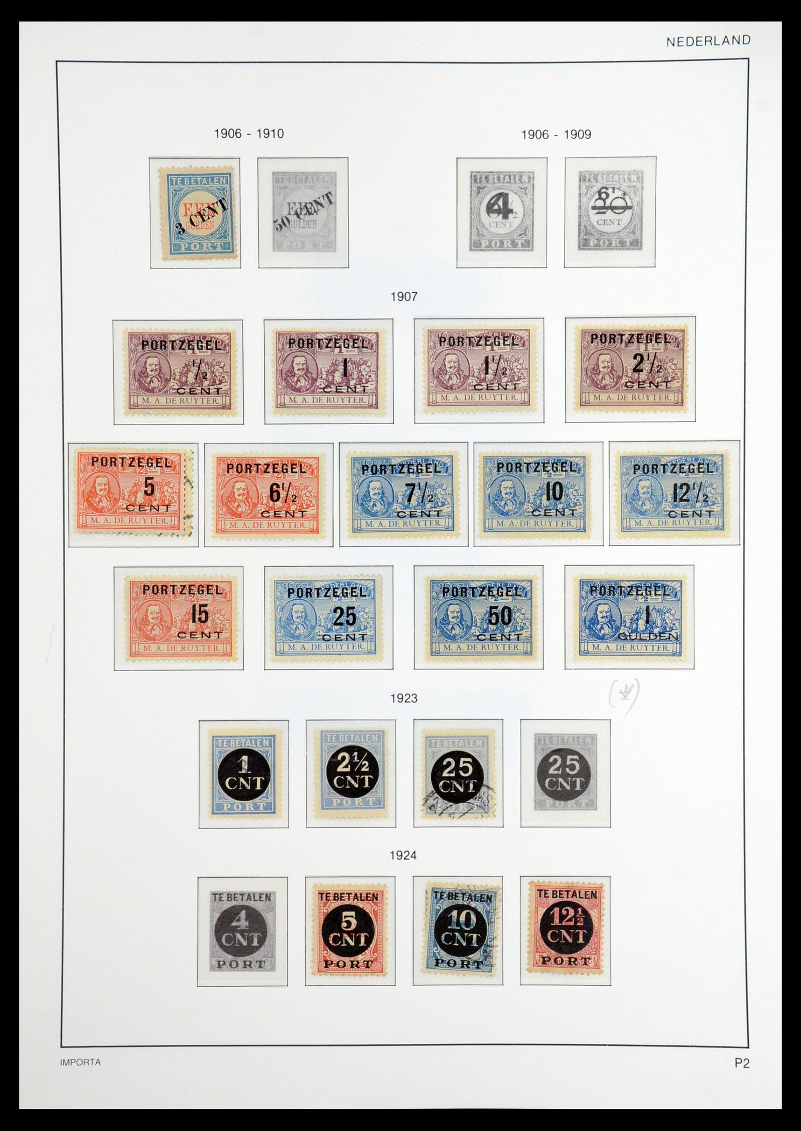 36544 038 - Postzegelverzameling 36544 Nederland 1852-1958.