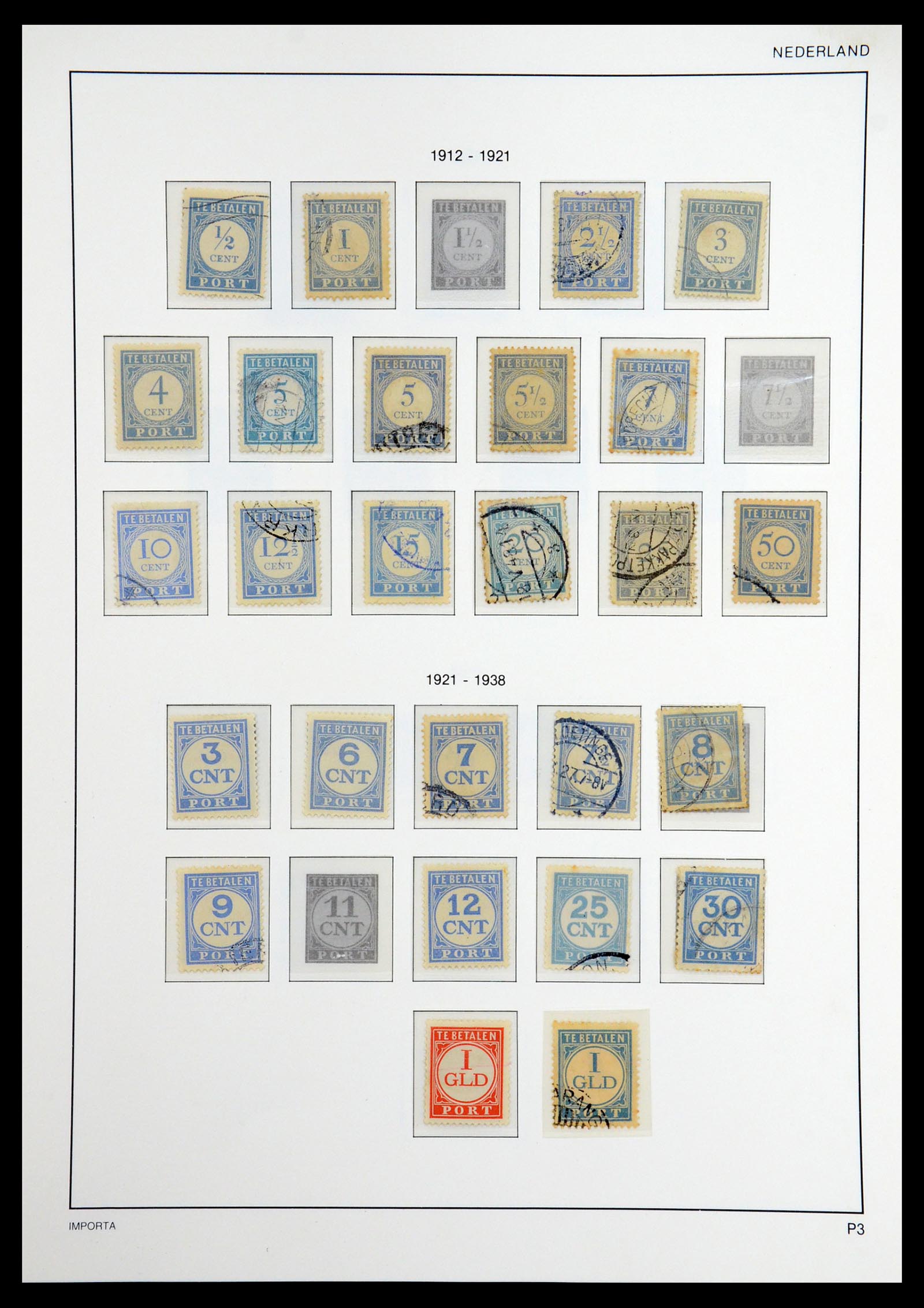 36544 039 - Postzegelverzameling 36544 Nederland 1852-1958.
