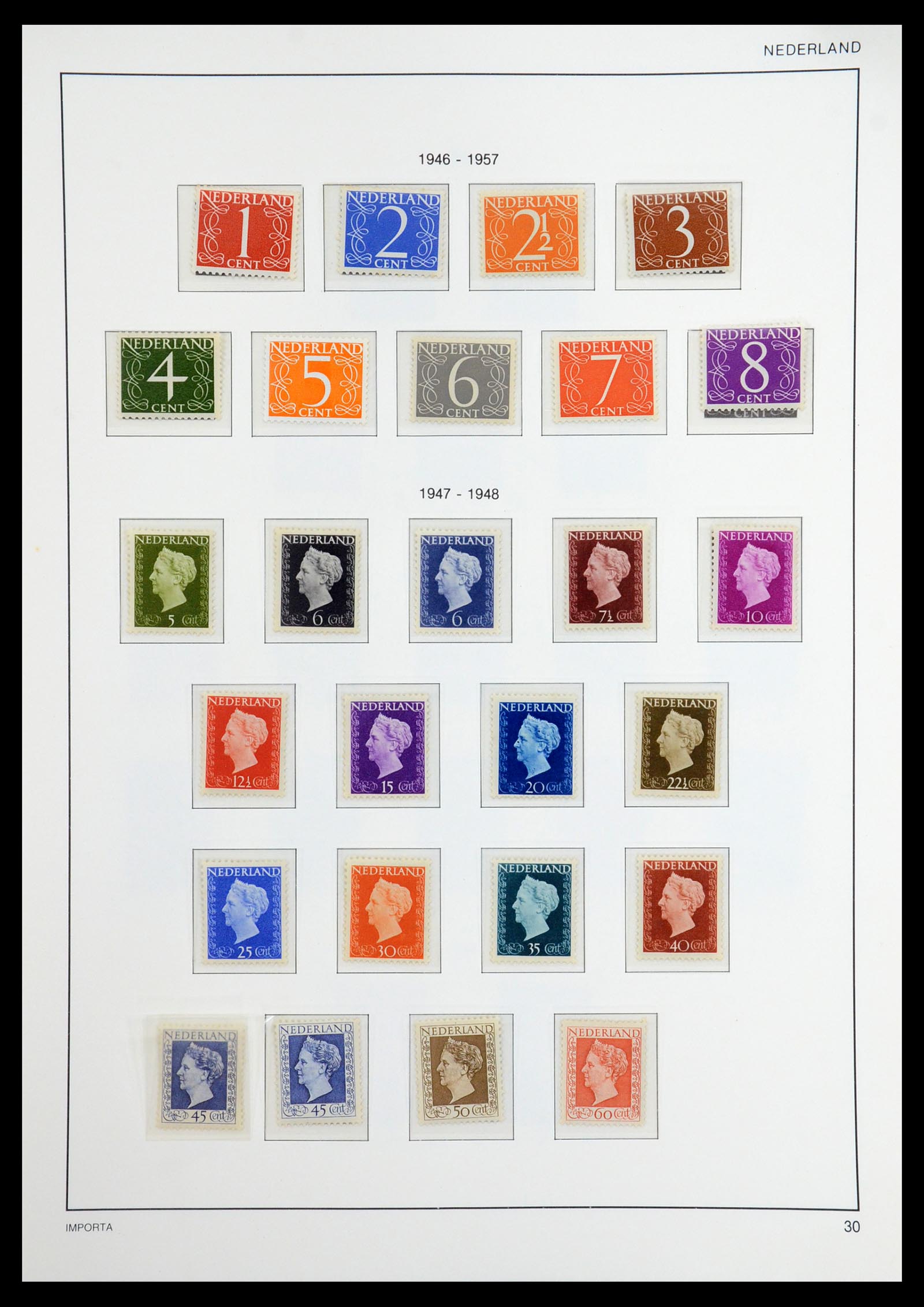 36544 043 - Postzegelverzameling 36544 Nederland 1852-1958.