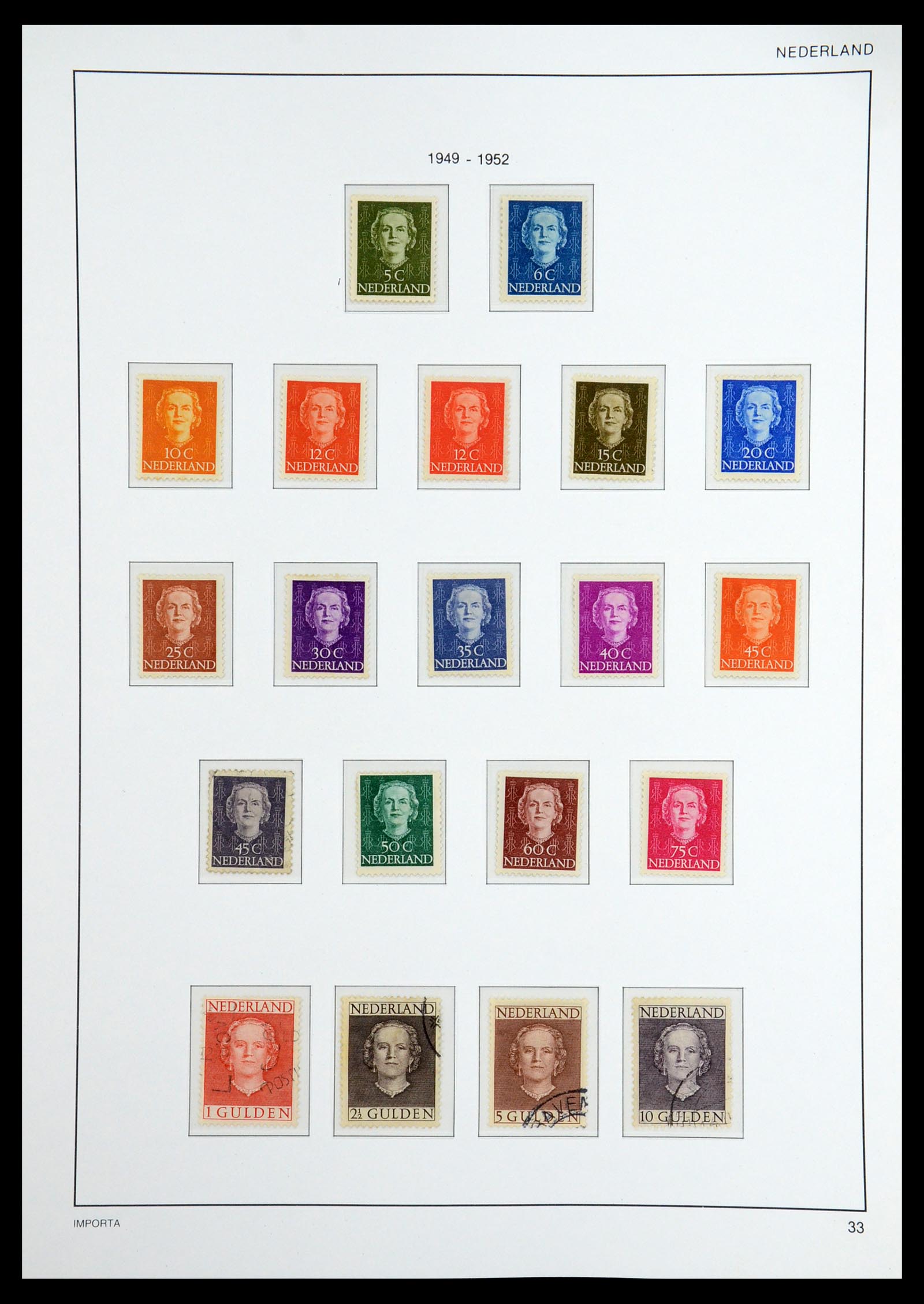 36544 046 - Postzegelverzameling 36544 Nederland 1852-1958.