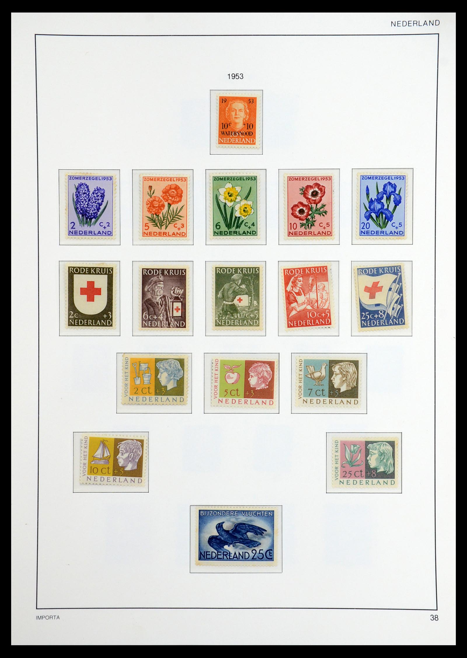 36544 051 - Postzegelverzameling 36544 Nederland 1852-1958.