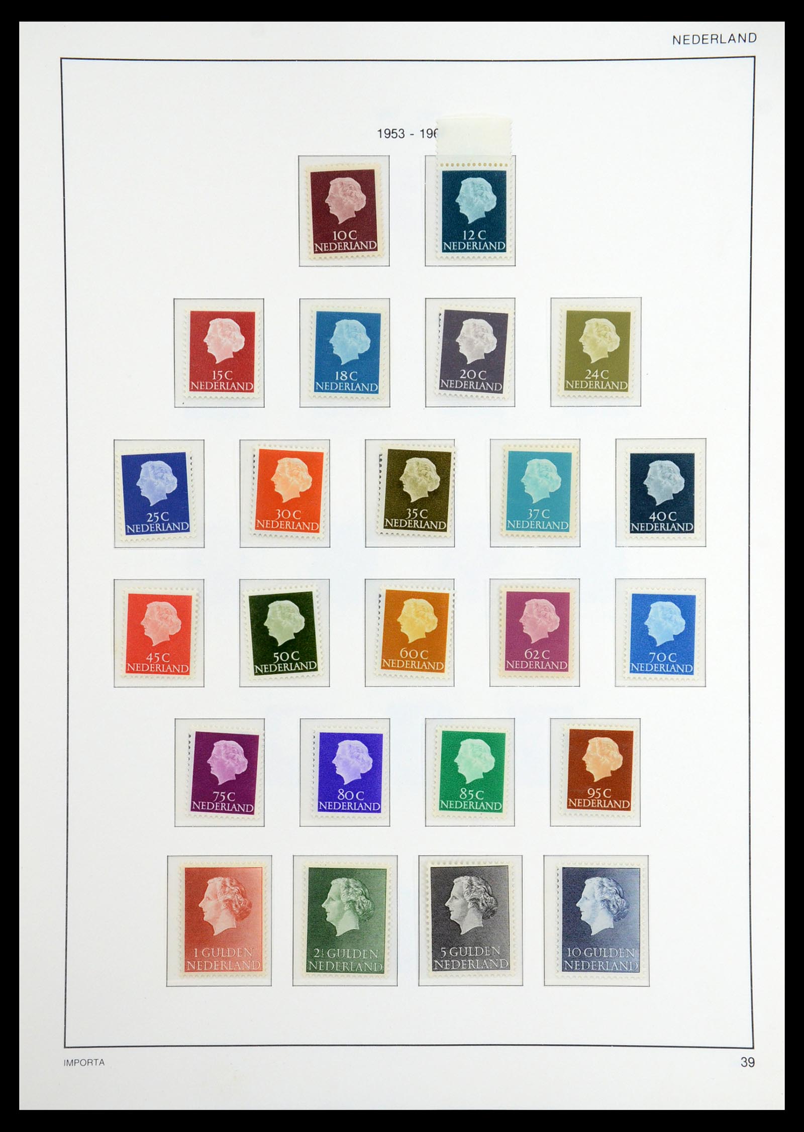 36544 052 - Postzegelverzameling 36544 Nederland 1852-1958.
