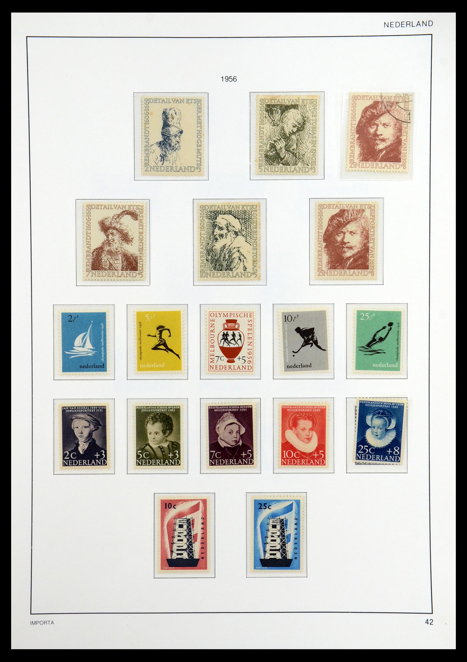 36544 056 - Postzegelverzameling 36544 Nederland 1852-1958.