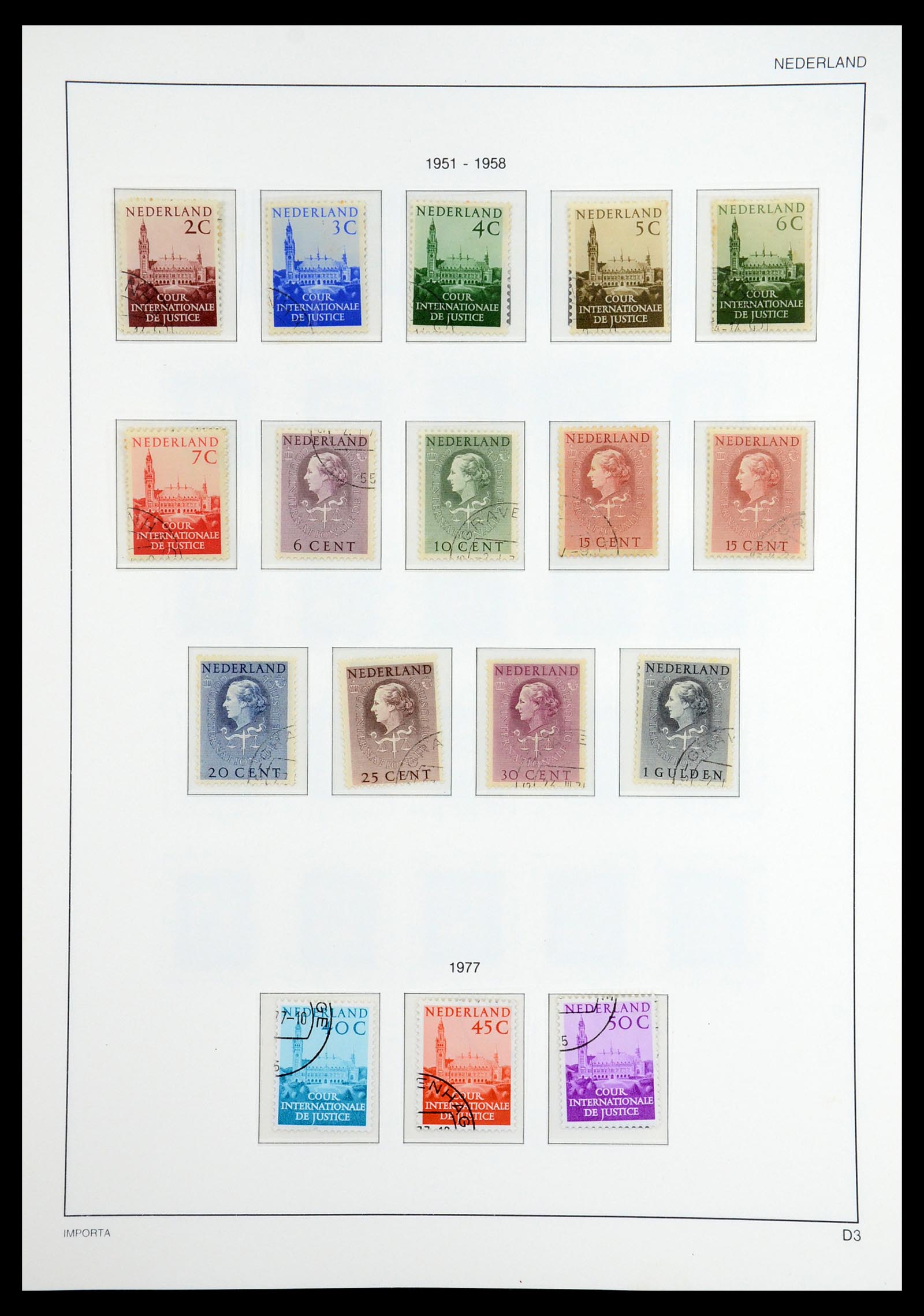 36544 060 - Postzegelverzameling 36544 Nederland 1852-1958.