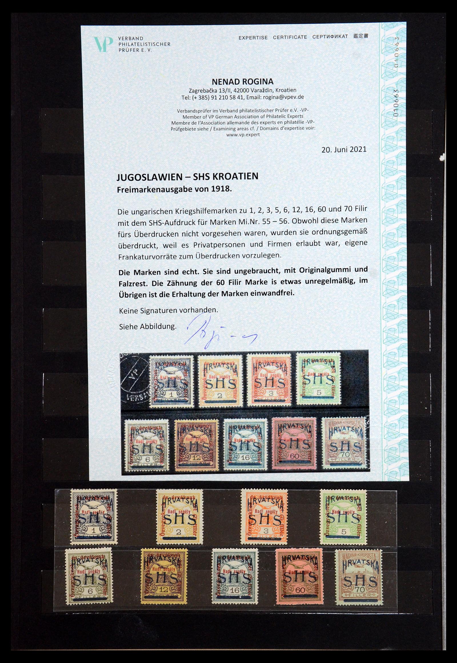 36549 002 - Stamp collection 36549 Yugoslavia 1918-1920.