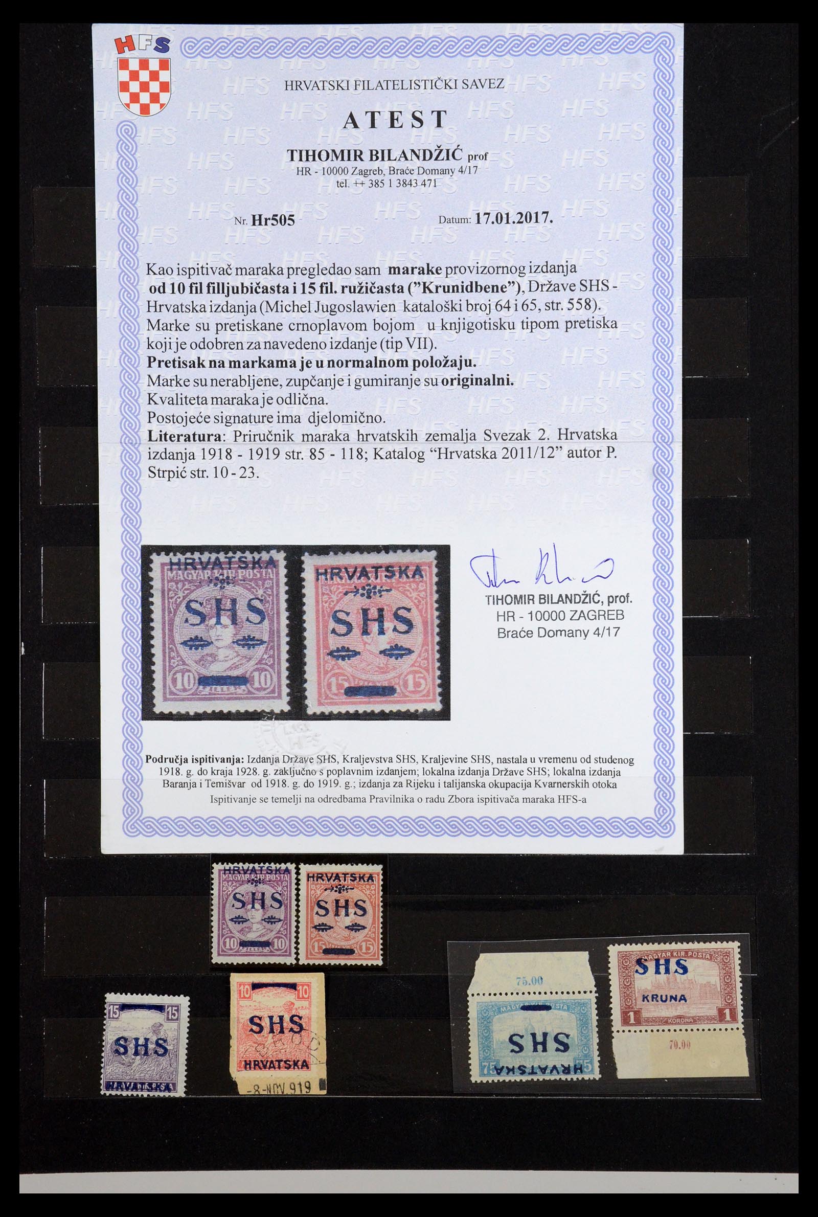36549 003 - Stamp collection 36549 Yugoslavia 1918-1920.