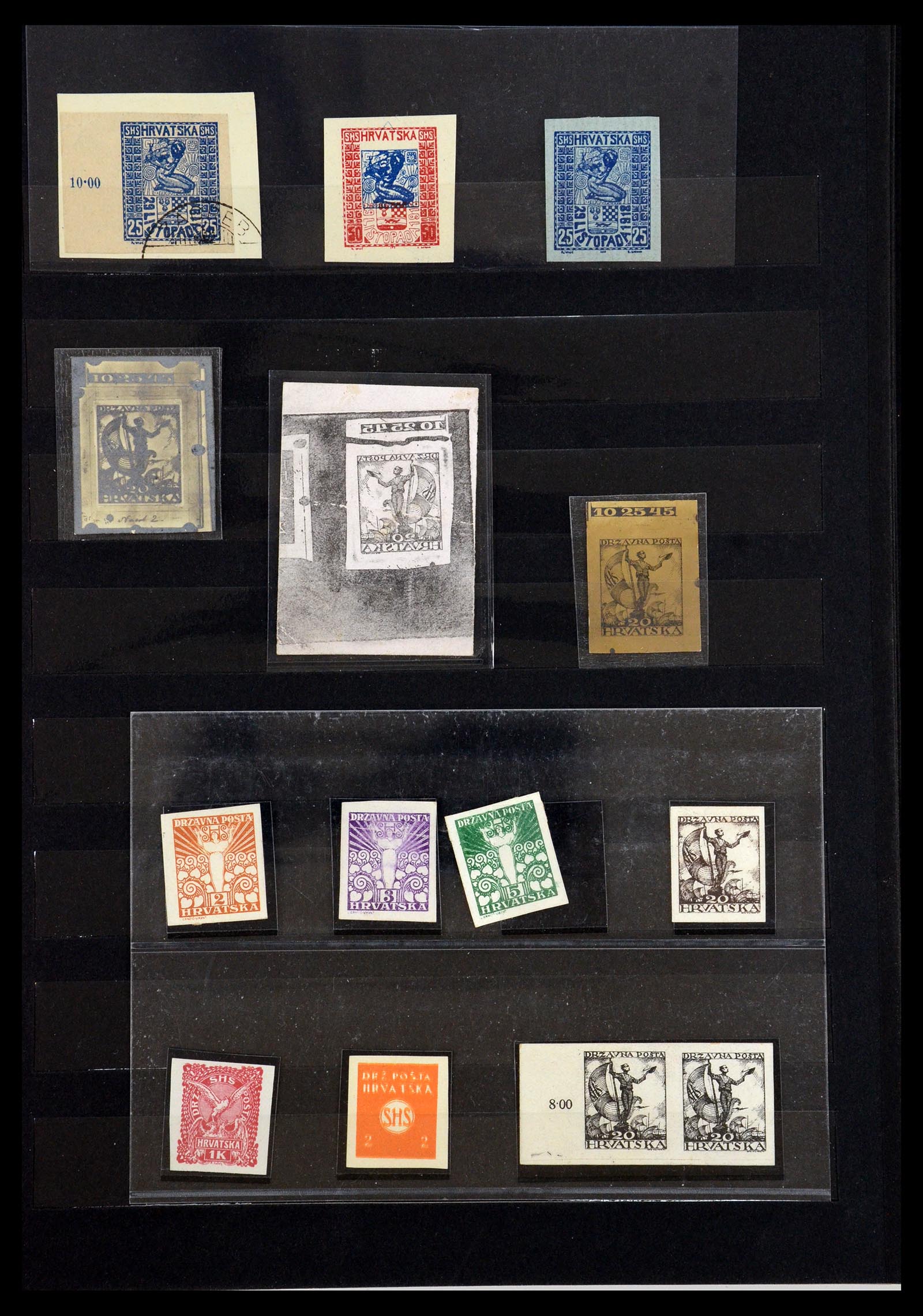 36549 005 - Postzegelverzameling 36549 Joegoslavië 1918-1920.