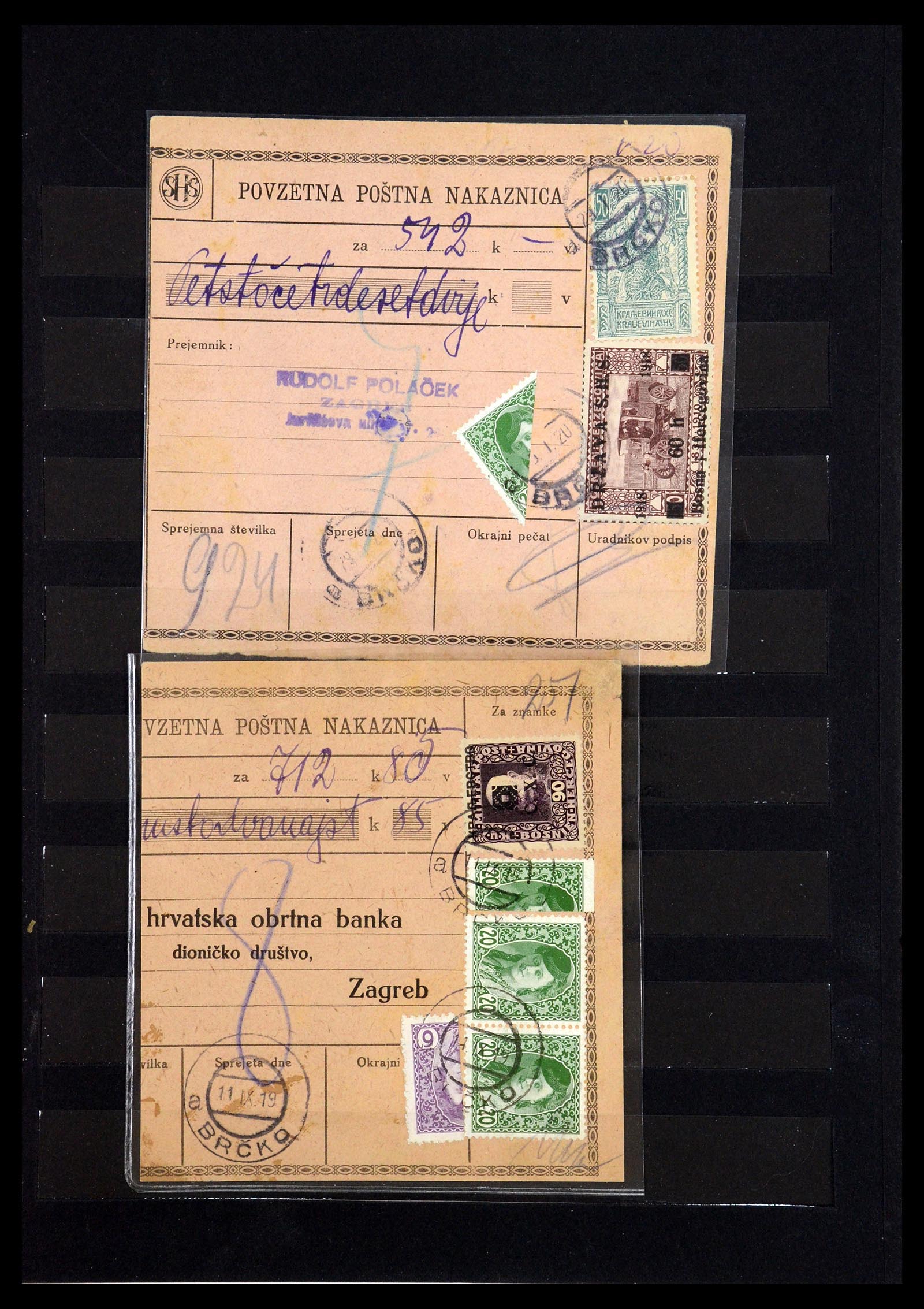 36549 009 - Postzegelverzameling 36549 Joegoslavië 1918-1920.