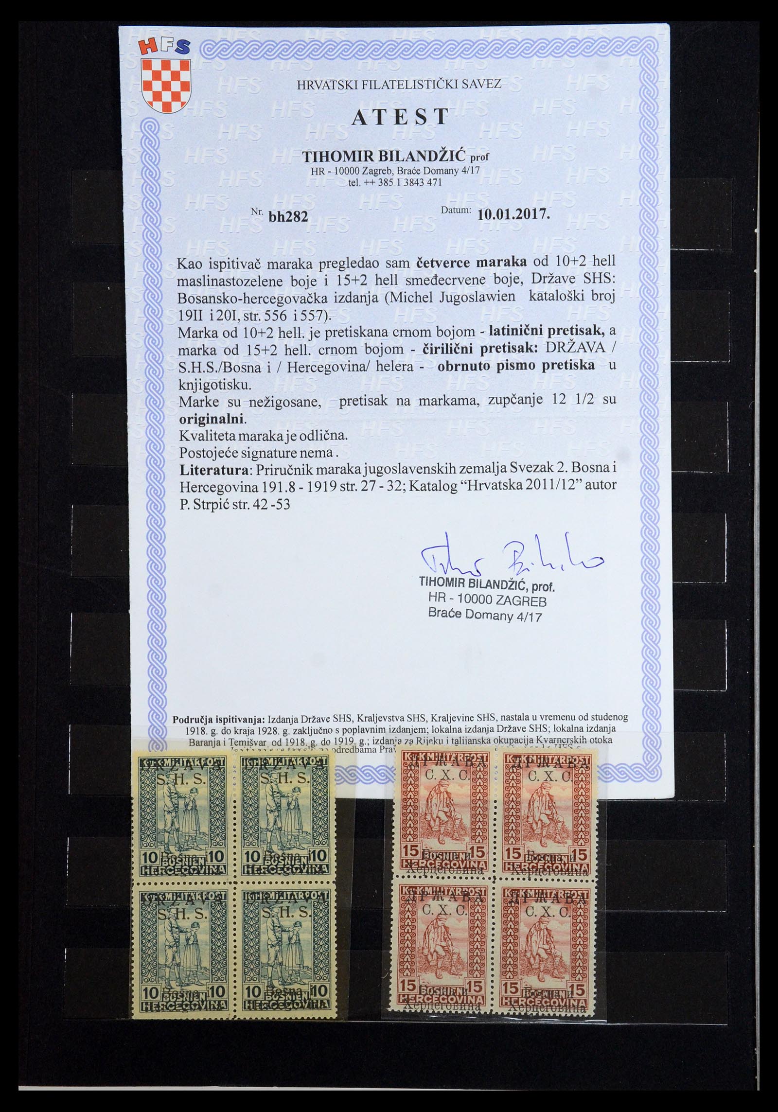 36549 010 - Postzegelverzameling 36549 Joegoslavië 1918-1920.