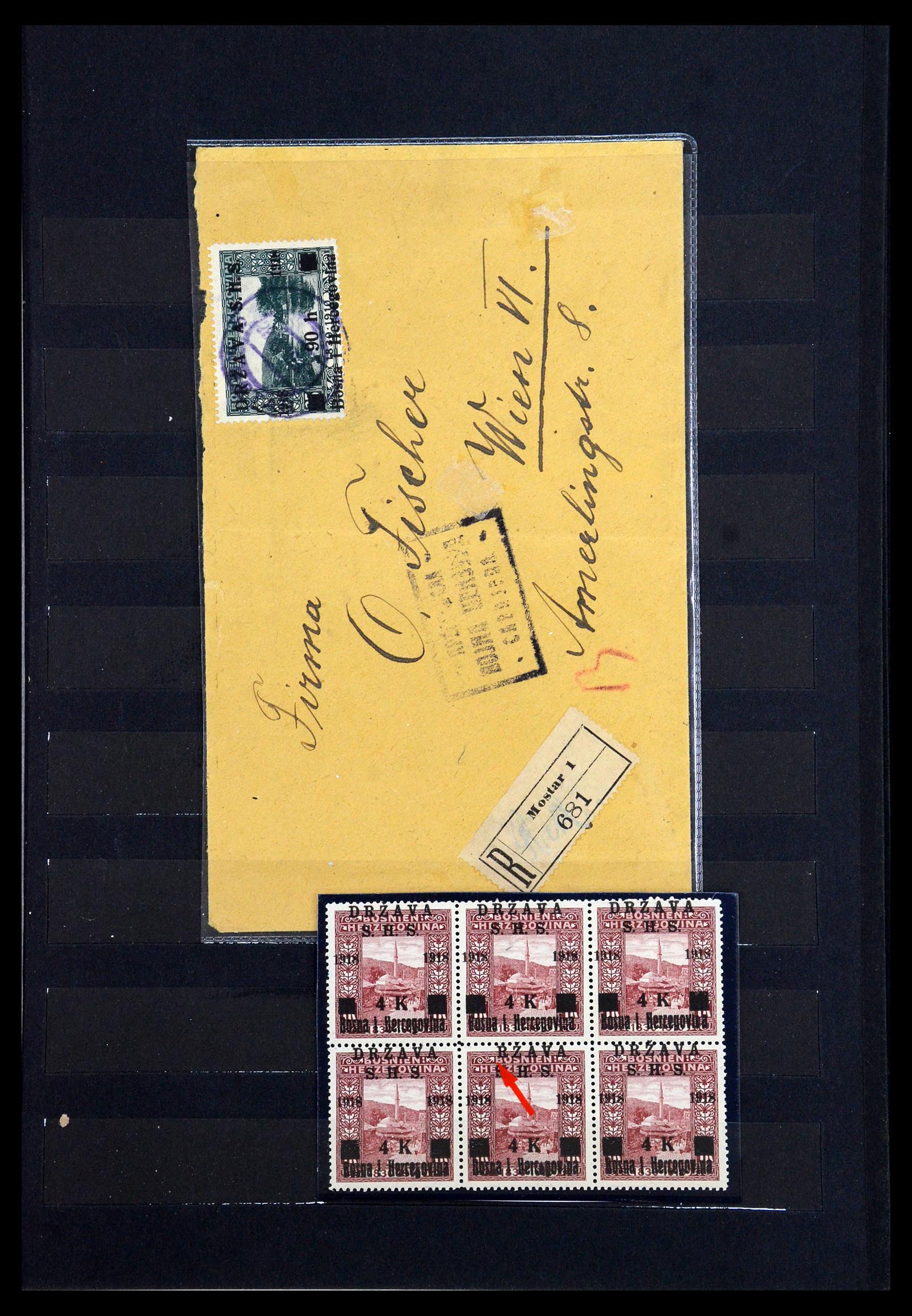 36549 013 - Postzegelverzameling 36549 Joegoslavië 1918-1920.