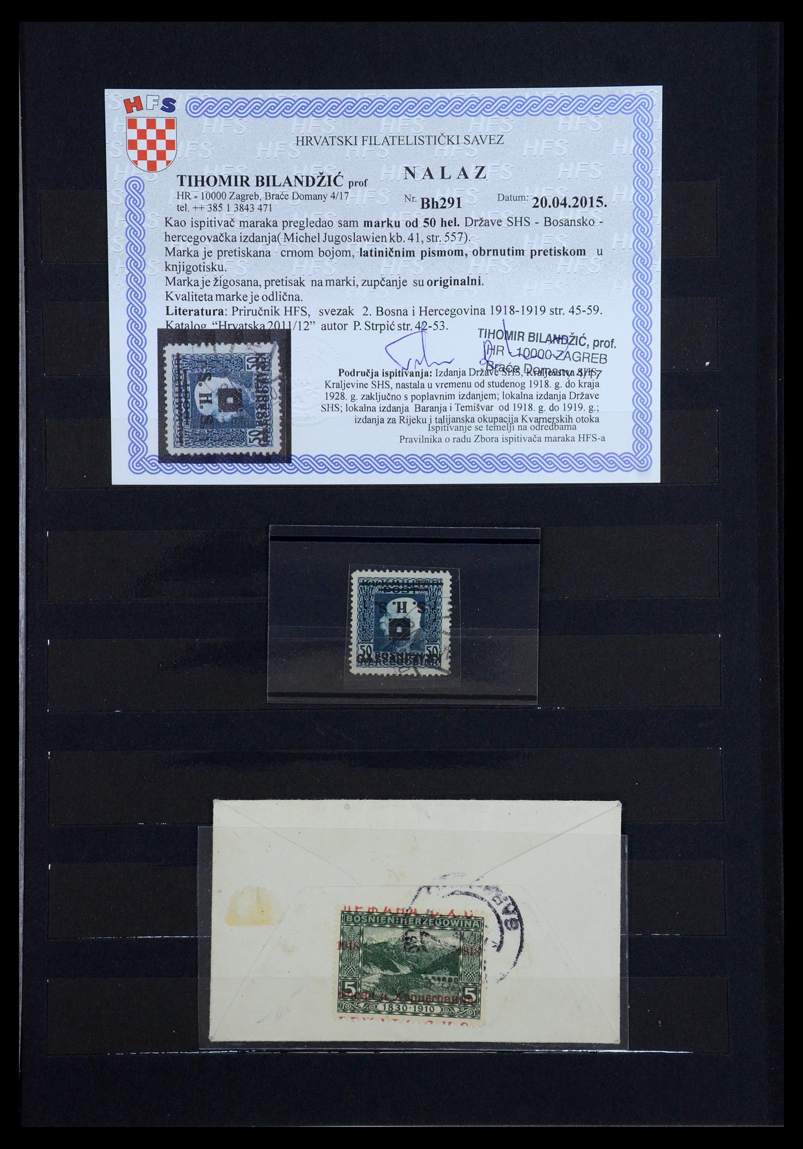 36549 015 - Postzegelverzameling 36549 Joegoslavië 1918-1920.