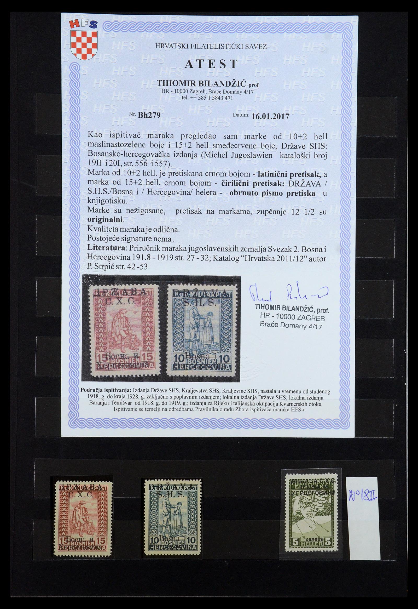 36549 020 - Postzegelverzameling 36549 Joegoslavië 1918-1920.