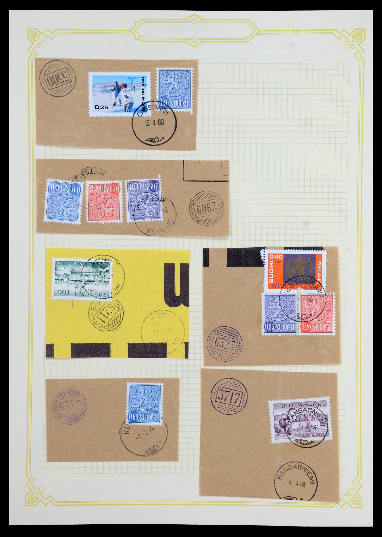36554 115 - Postzegelverzameling 36554 Finland stempelverzameling 1850-1950.