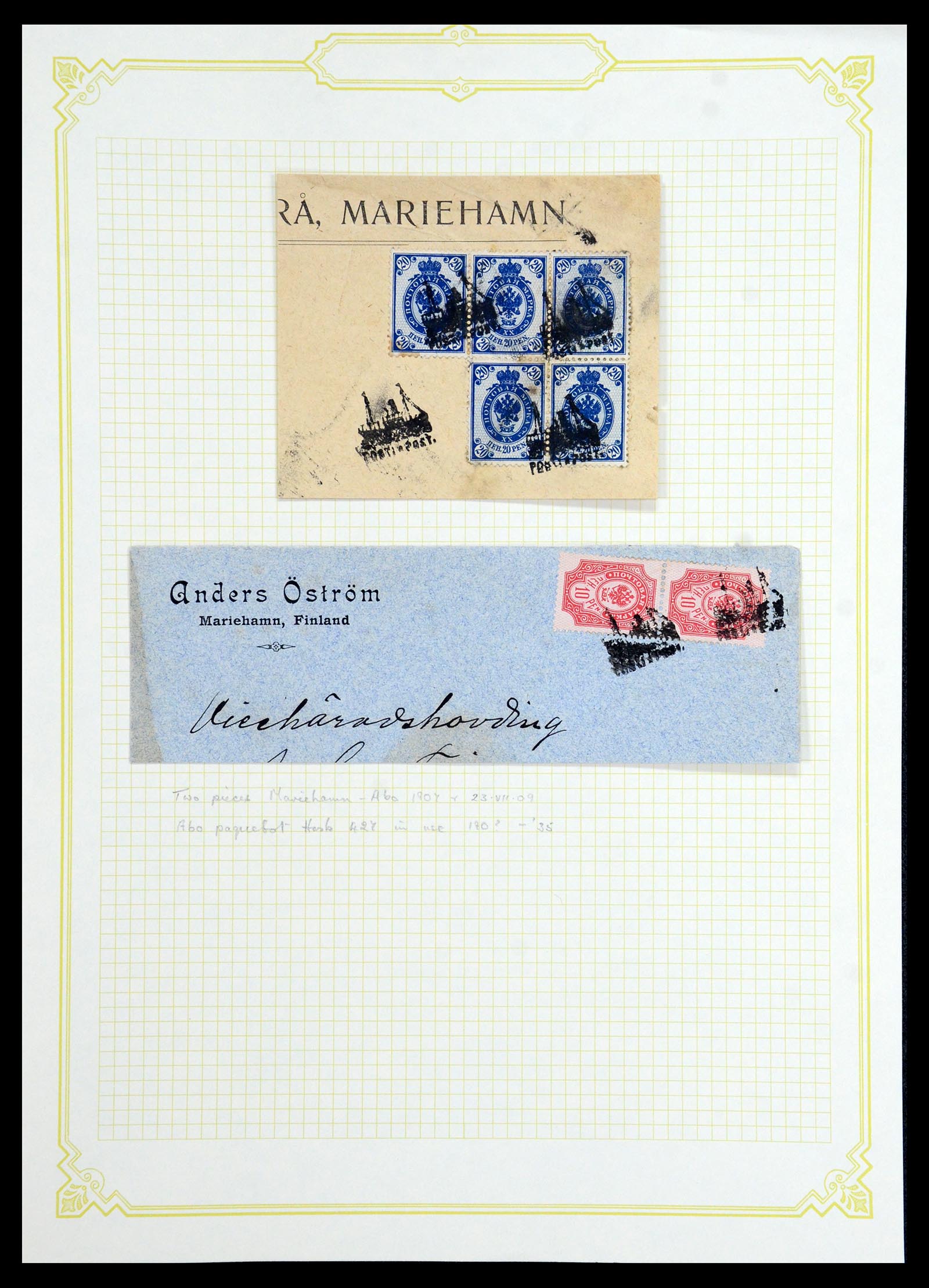 36554 119 - Postzegelverzameling 36554 Finland stempelverzameling 1850-1950.
