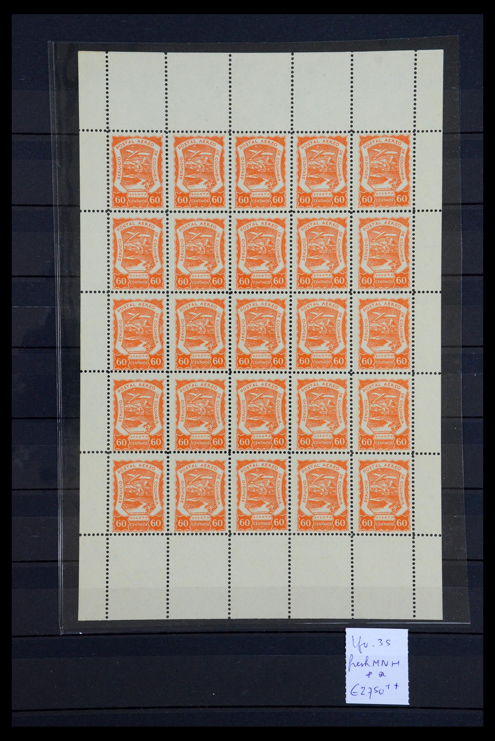 36555 011 - Postzegelverzameling 36555 Colombia luchtpost 1920-1929.