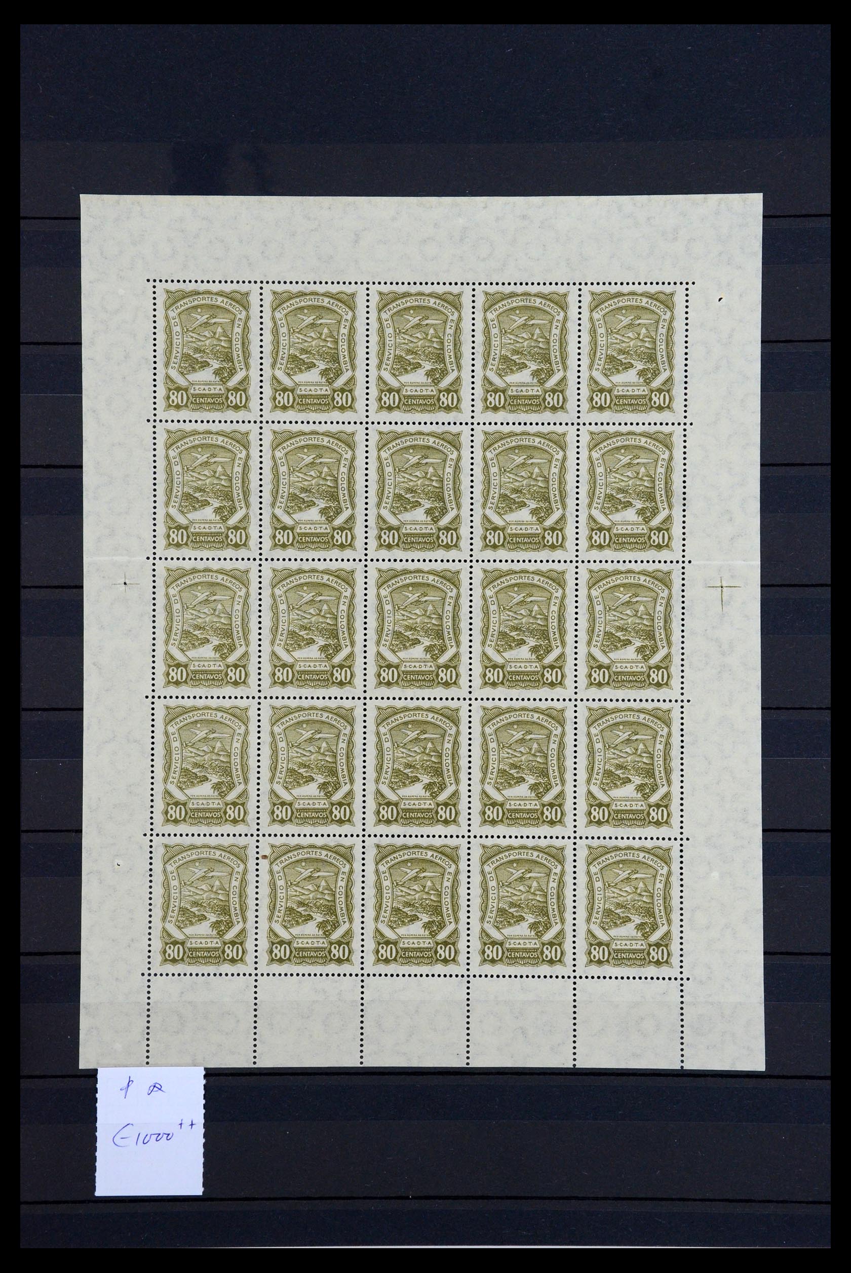 36555 017 - Postzegelverzameling 36555 Colombia luchtpost 1920-1929.