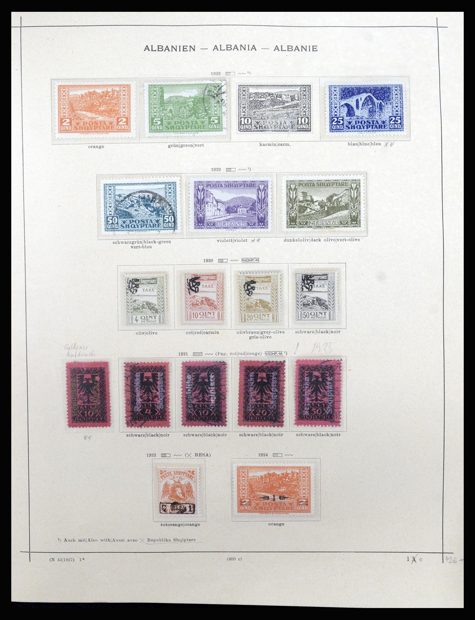 36557 008 - Postzegelverzameling 36557 Albania 1913-1980.