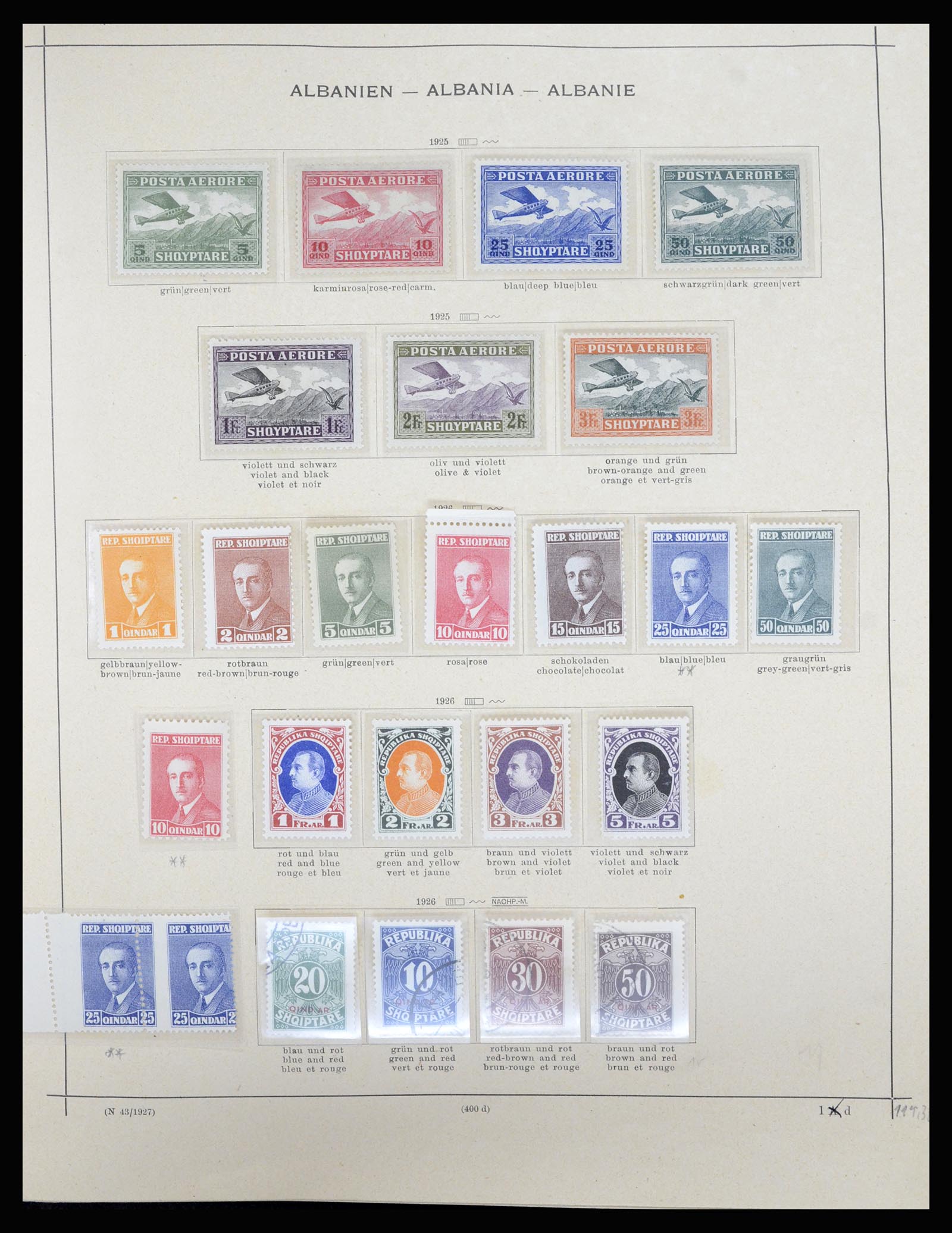 36557 011 - Postzegelverzameling 36557 Albania 1913-1980.