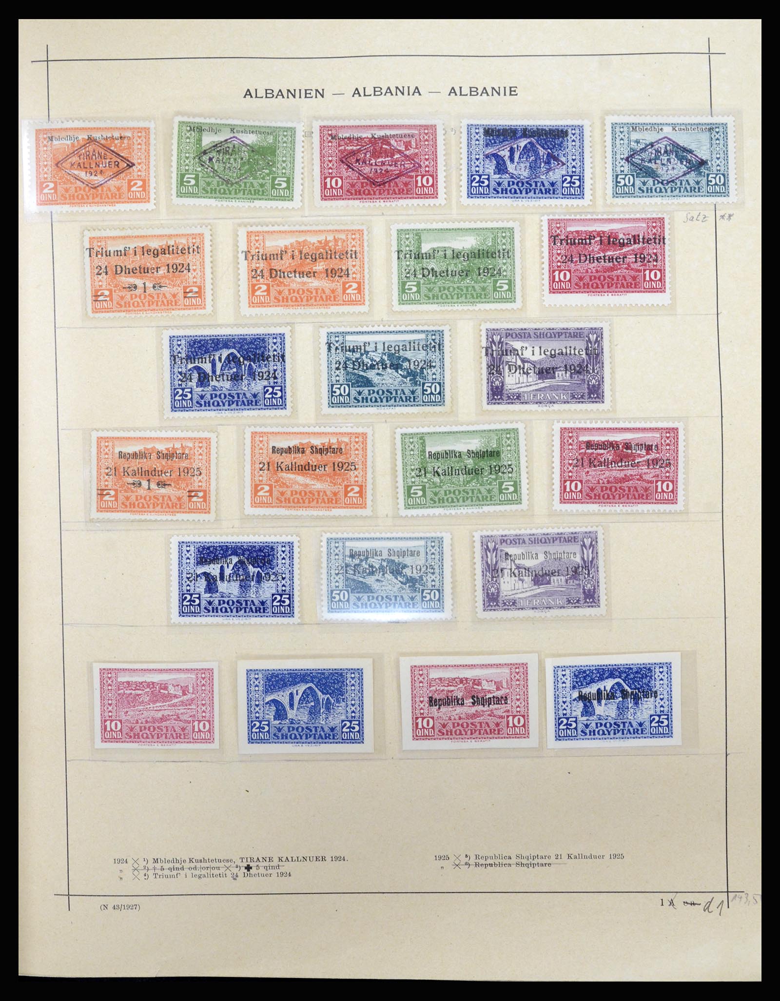 36557 012 - Postzegelverzameling 36557 Albania 1913-1980.