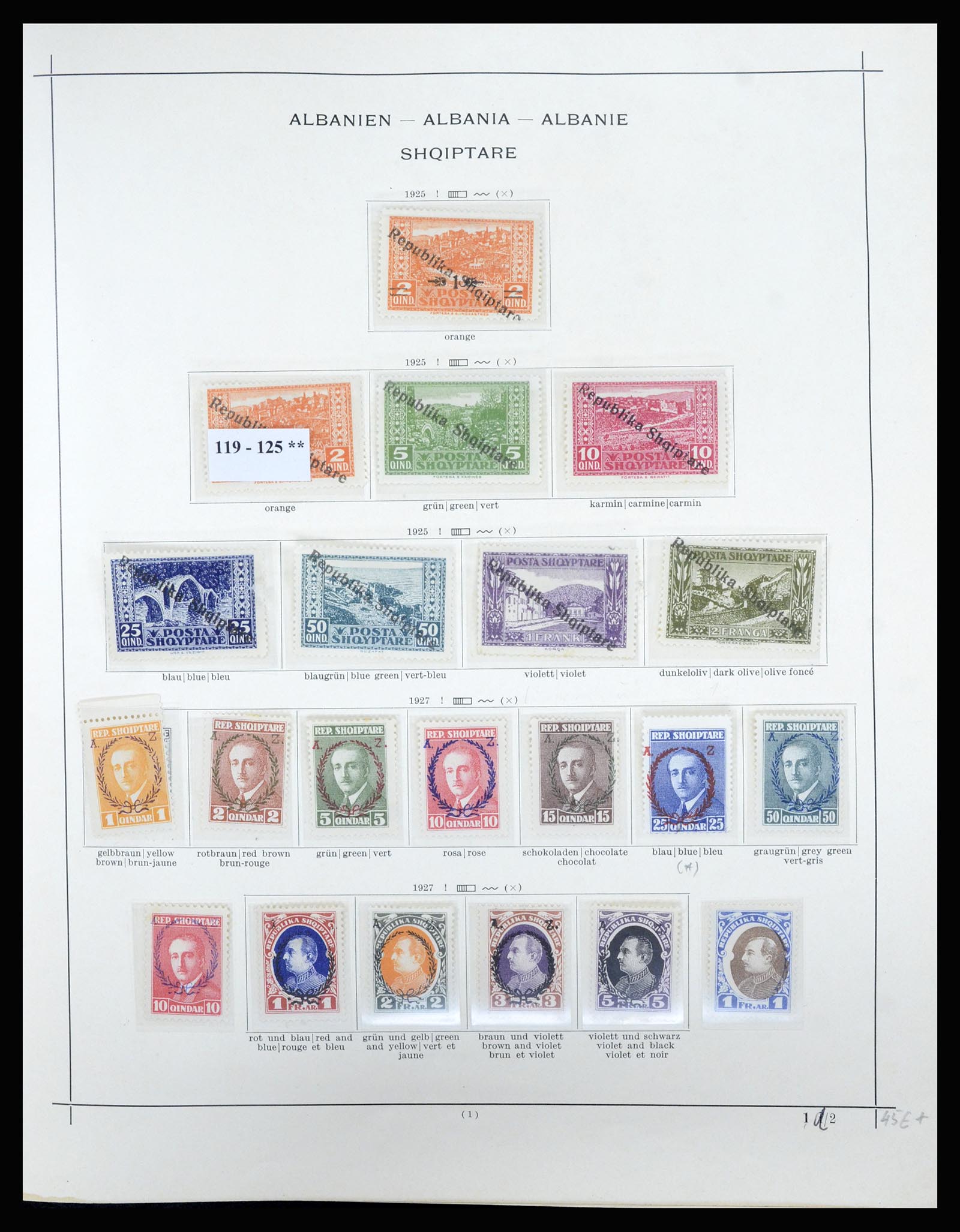 36557 013 - Postzegelverzameling 36557 Albania 1913-1980.